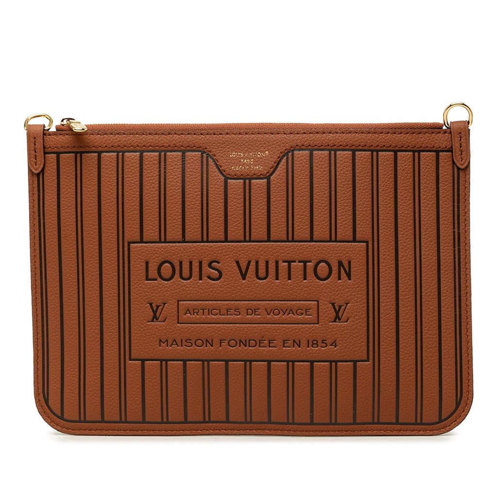 Louis Vuitton Calfskin Neverfull Inside Out MM Pouch