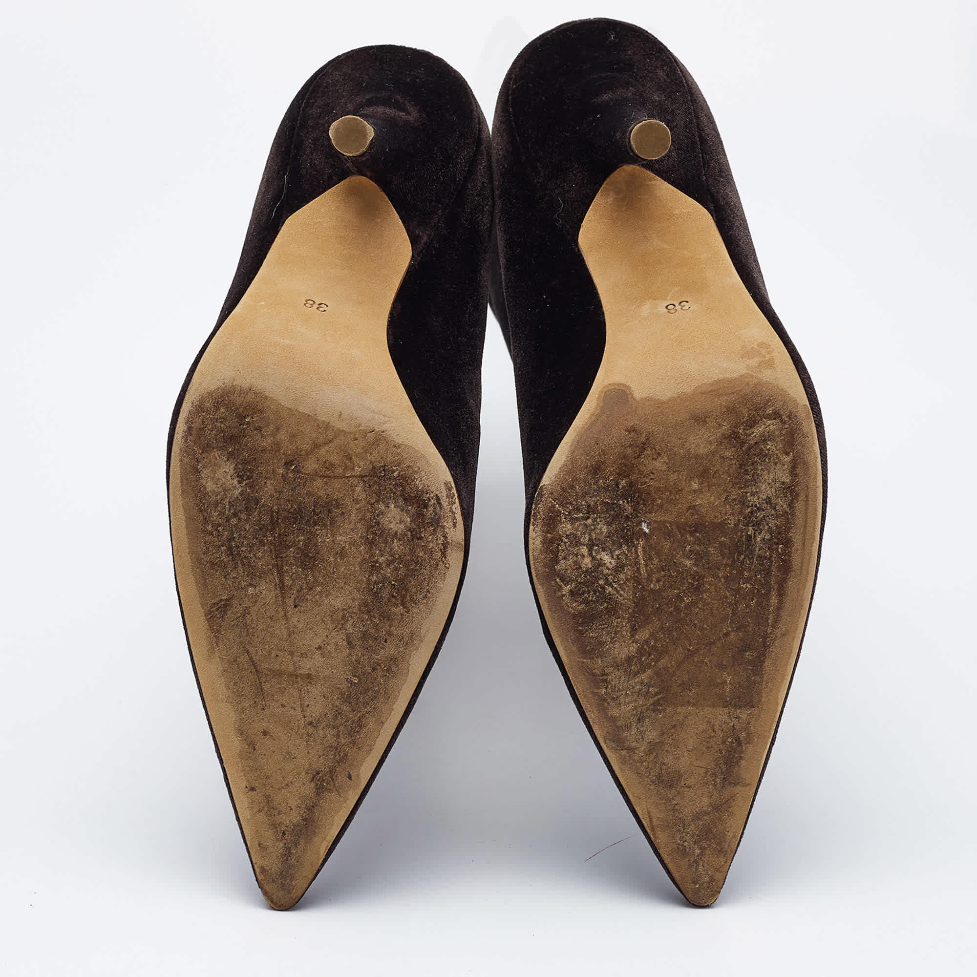 Yeezy Brown Velvet Season 5 Mid Calf Boots