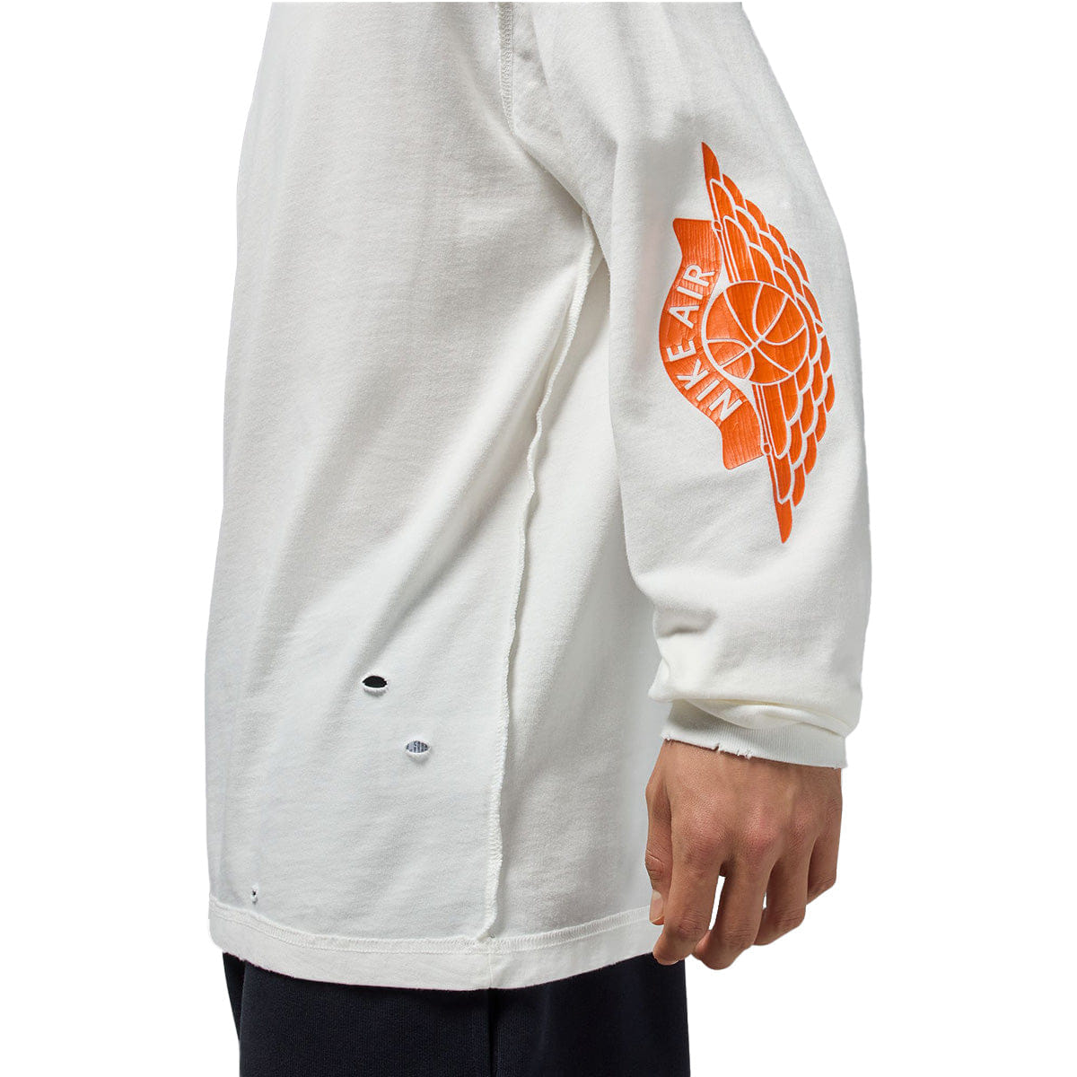 Air Jordan Rare Air Men's Long - Sleeve T - Shirt Sail/Brilliant orange