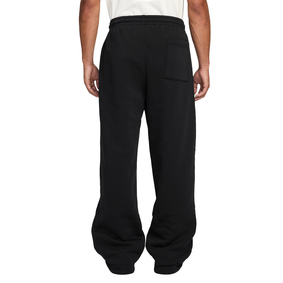 Air Jordan Brooklyn Fleece Men's Oversized Open - Hem Trousers Black/Sail