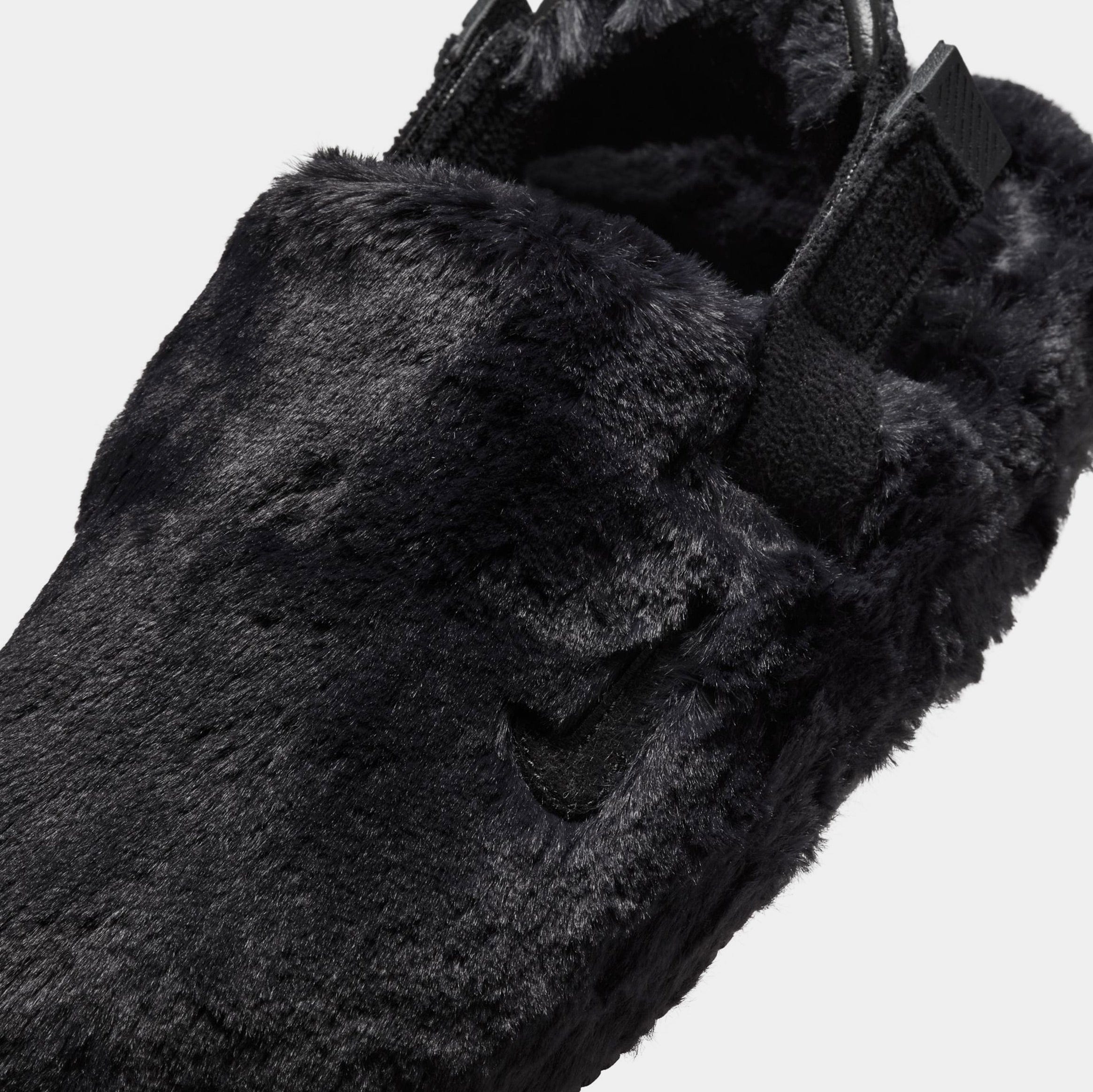 Nike Calm Furry SE Mule Women Sandals (Black)