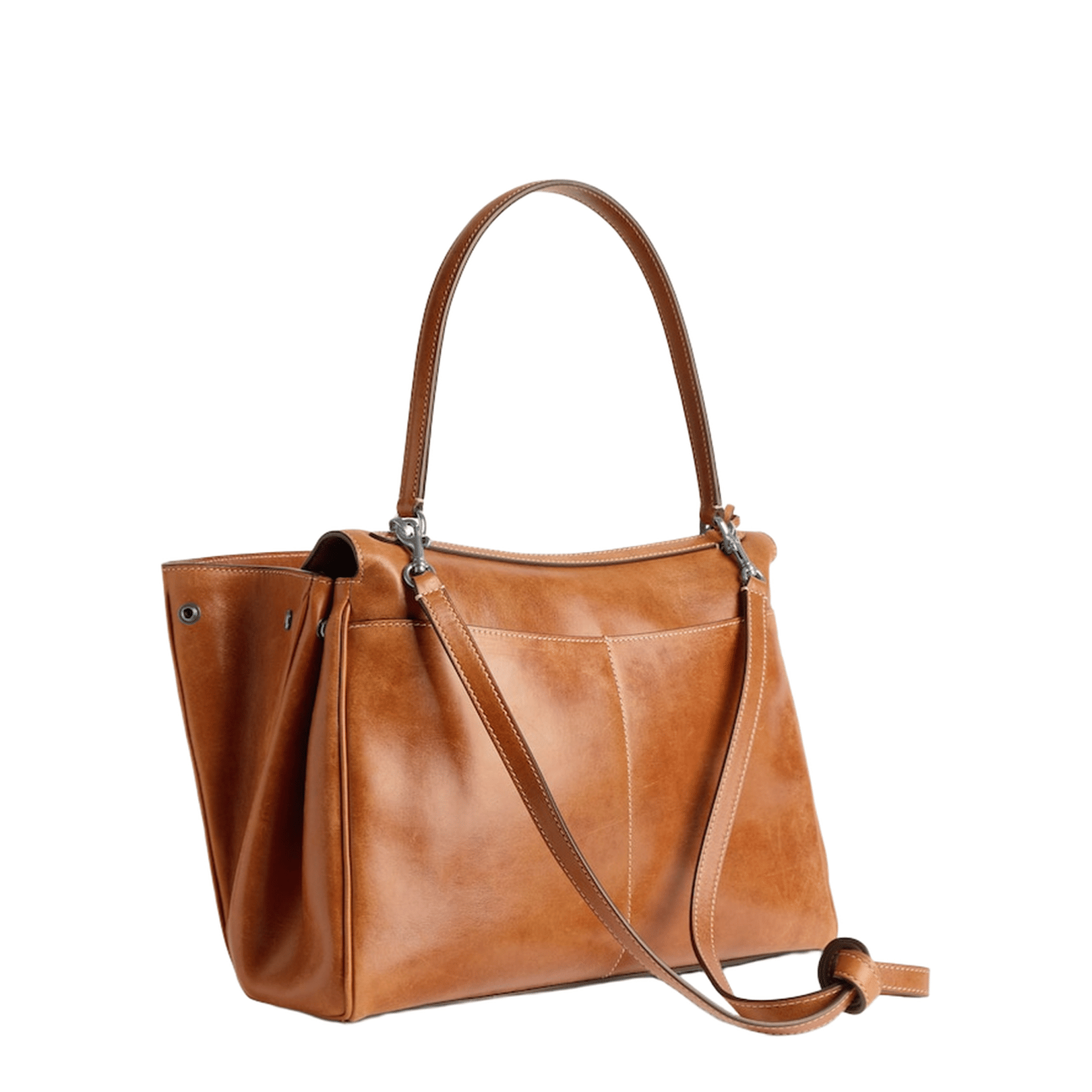 Balenciaga Rodeo Medium Vegetal Tanned Lambskin Handbag - Tan Cowboy