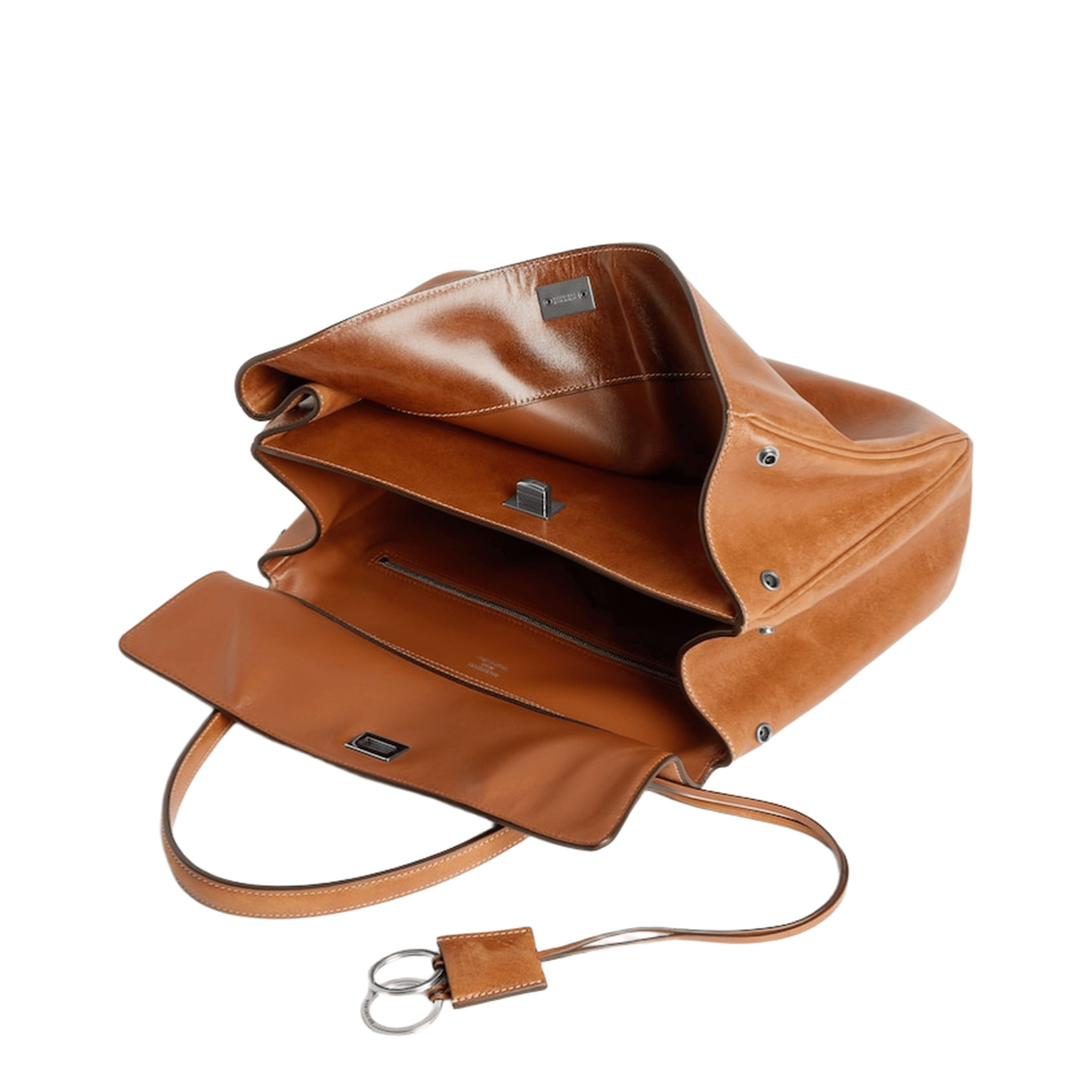 Balenciaga Rodeo Medium Vegetal Tanned Lambskin Handbag - Tan Cowboy