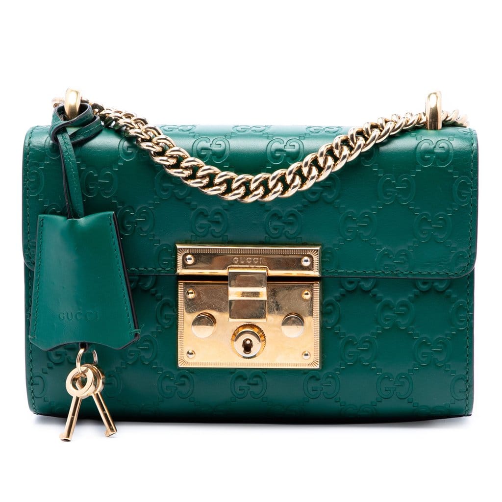 Gucci Small Guccissima Padlock Crossbody