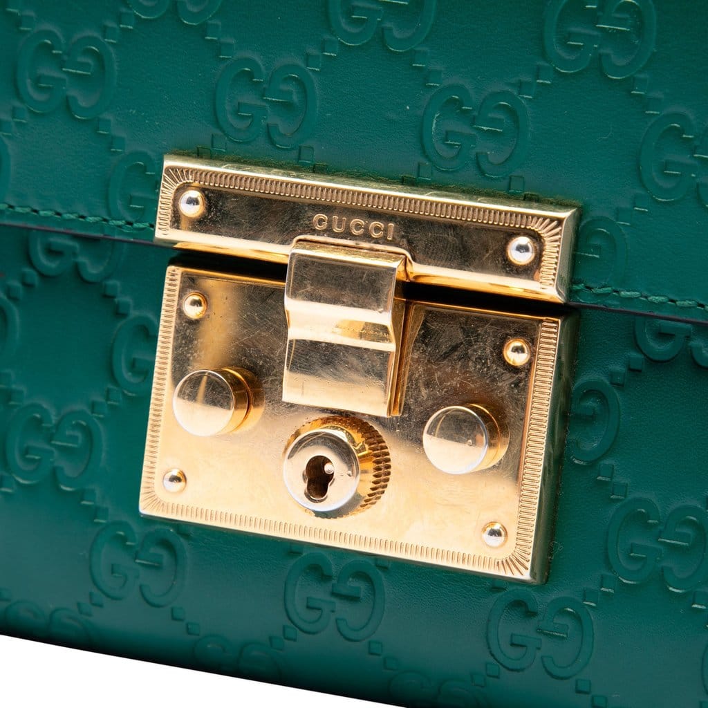 Gucci Small Guccissima Padlock Crossbody