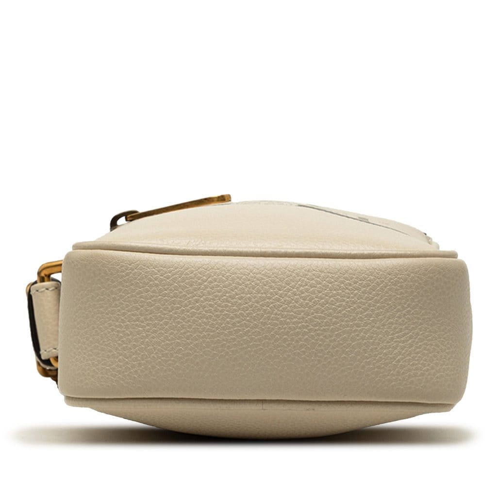 Gucci Mini Grained Calfskin Logo Crossbody