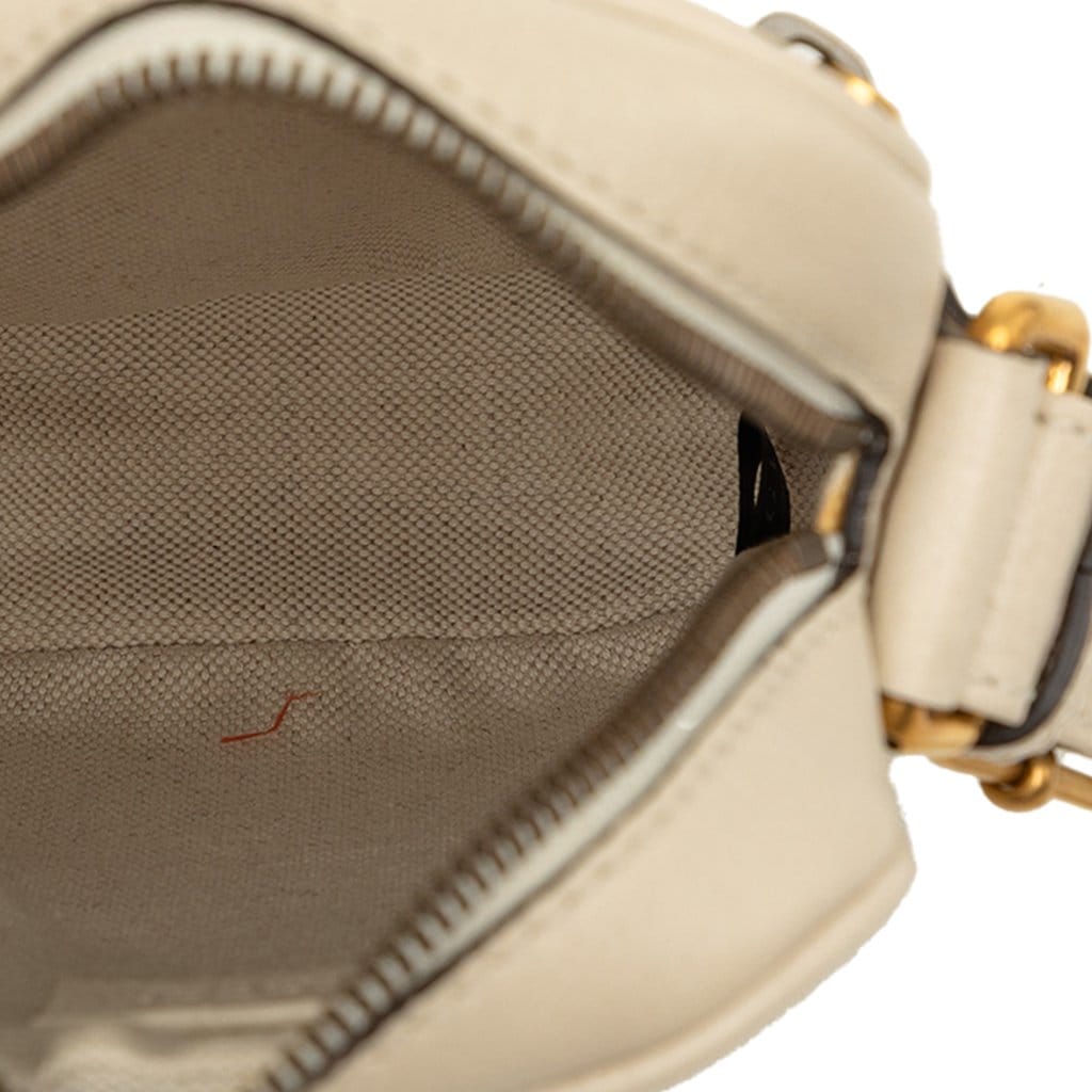 Gucci Mini Grained Calfskin Logo Crossbody