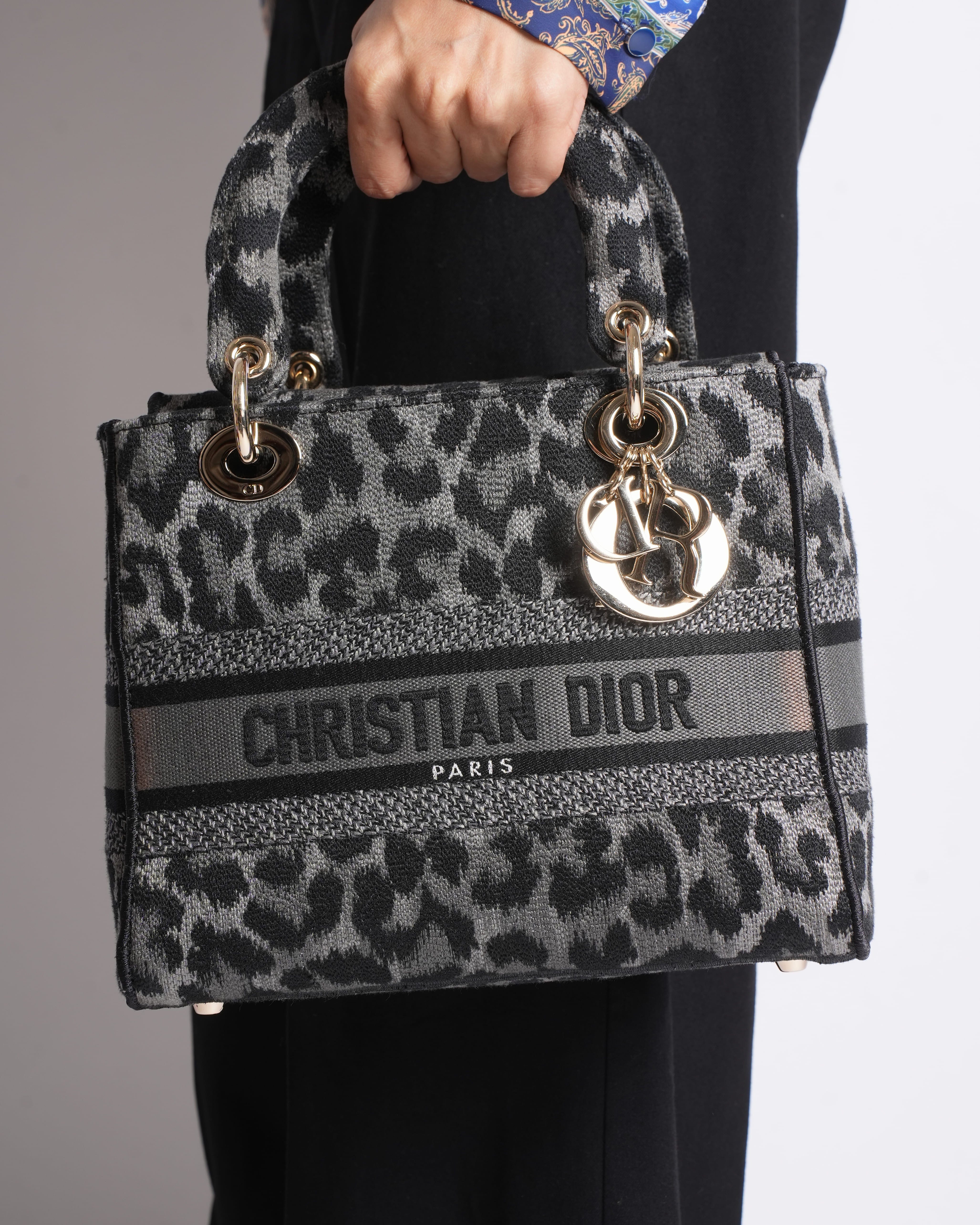 Dior New Christian Dior 2021 Medium Mizza Lady Dior Bag