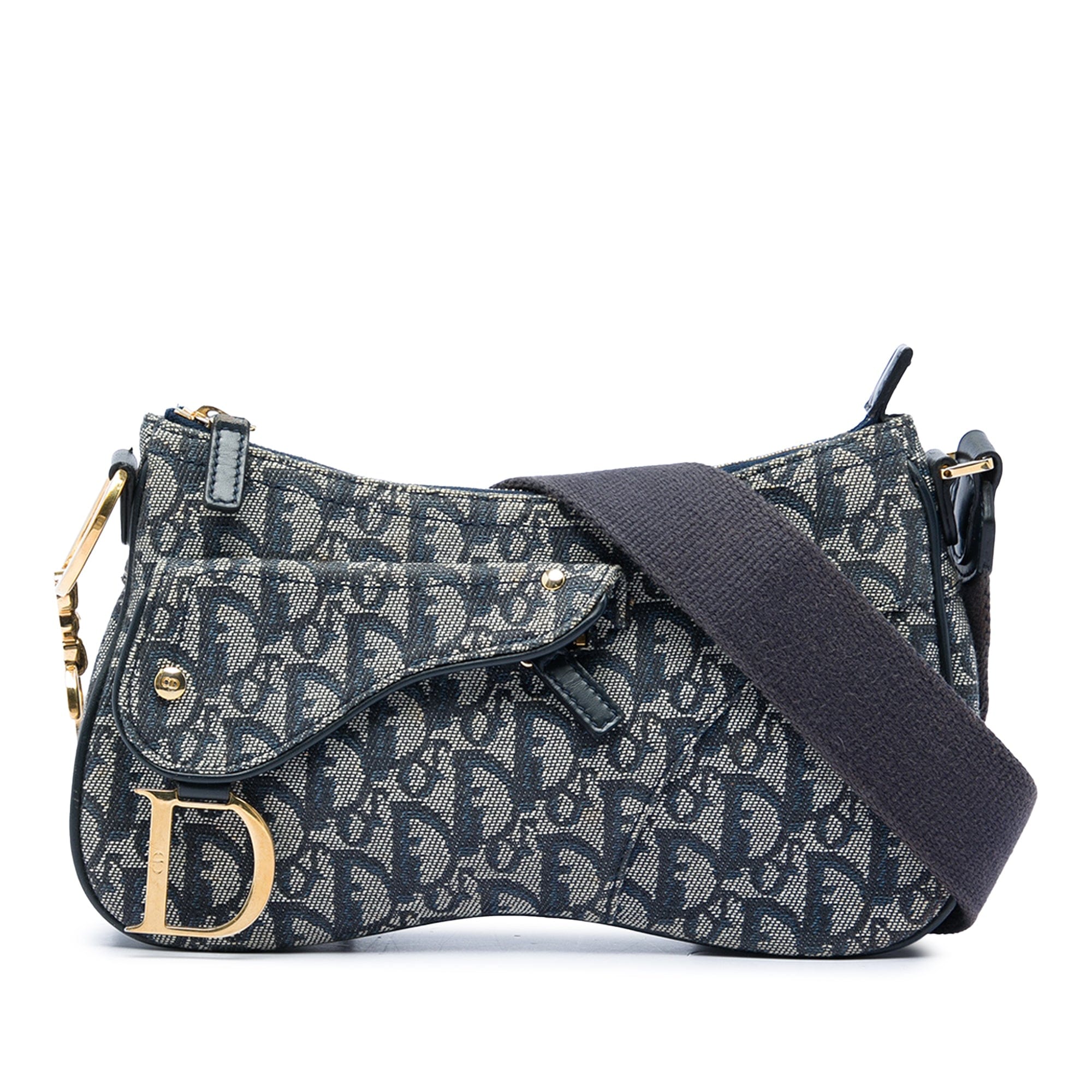 Diorissimo Trotter Canvas Double Saddle Crossbody