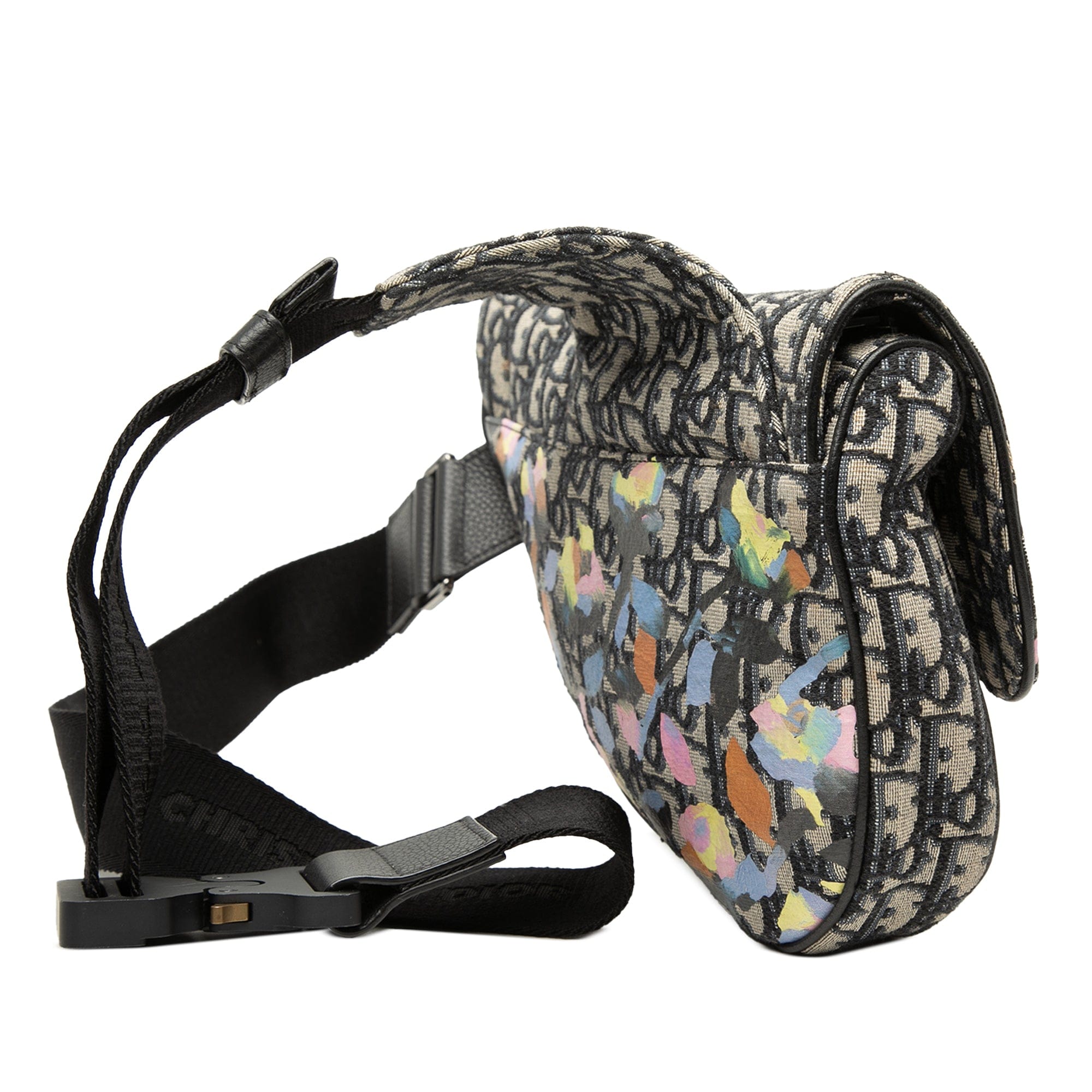 Dior Alex Foxton Oblique Canvas Saddle Crossbody