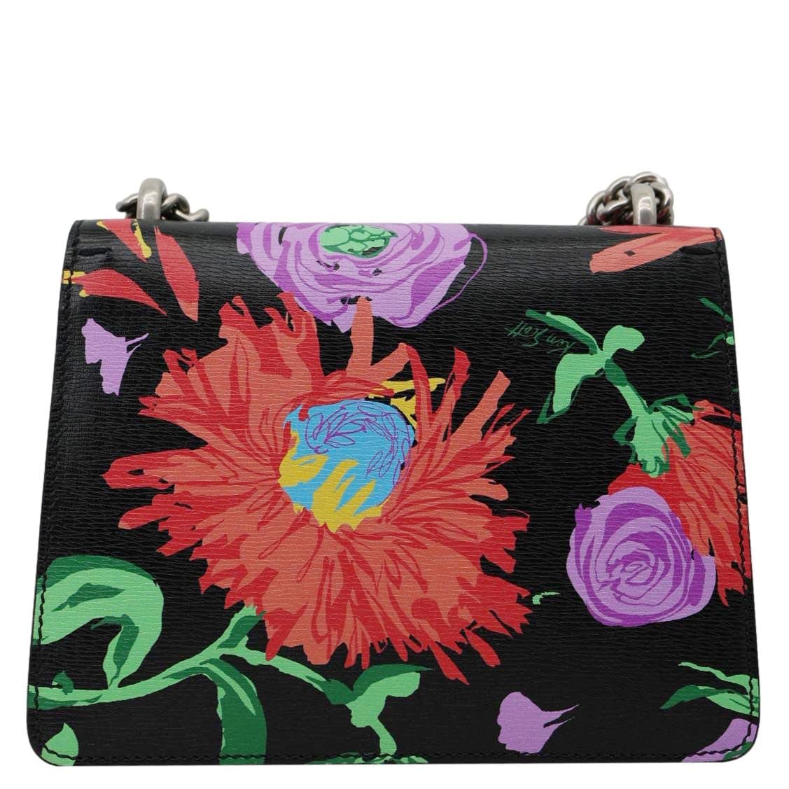 GUCCI x KEN SCOTT Dionysus Small Calfskin Floral Print Crossbody Bag Multicolor 421970