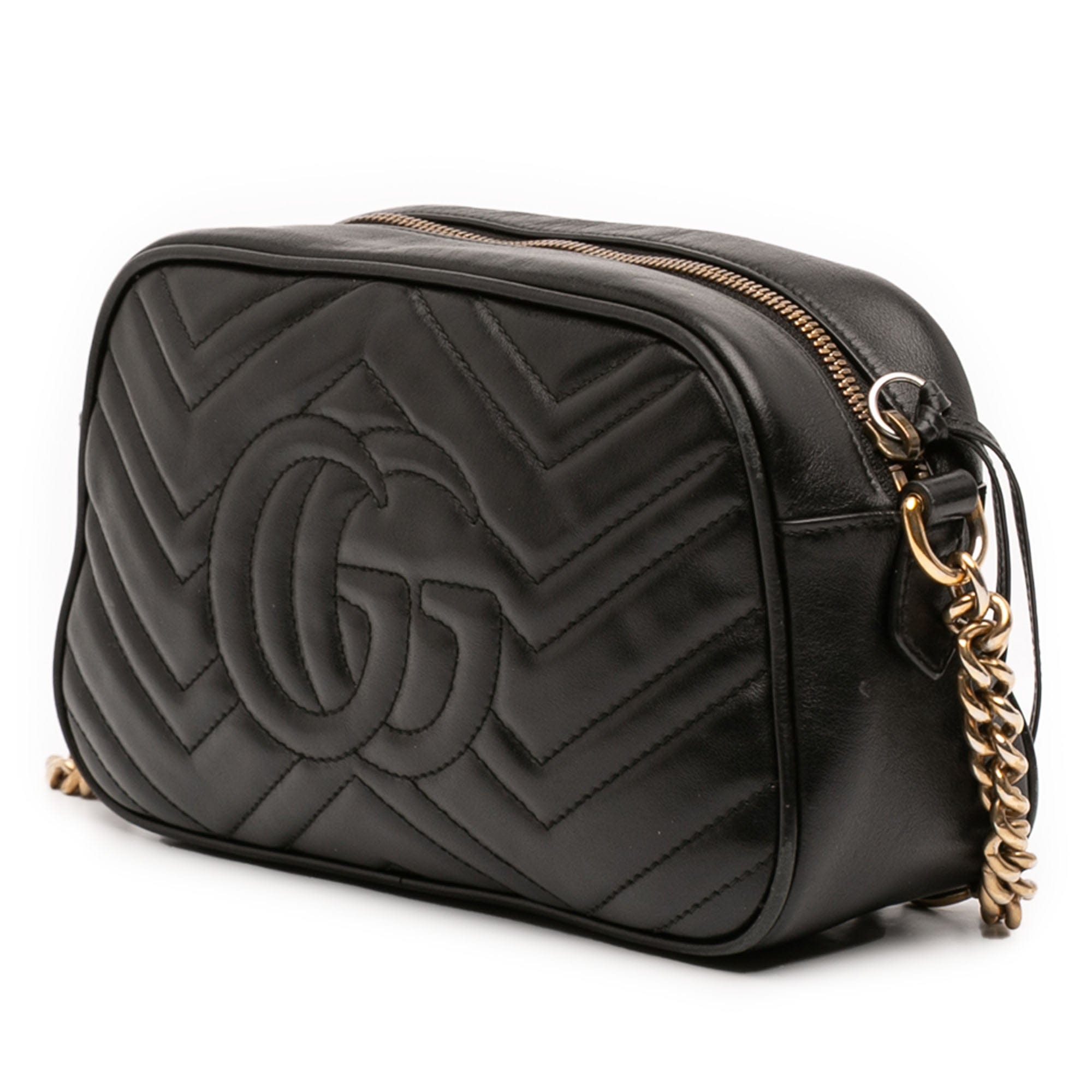Gucci Small GG Marmont Matelasse Calfskin Crossbody