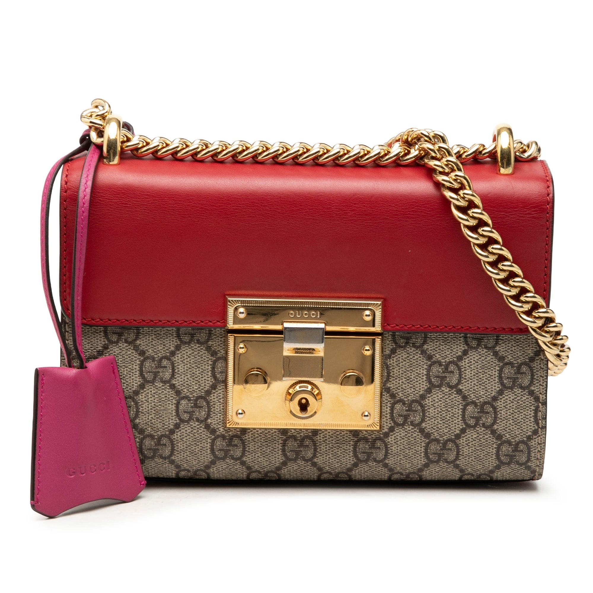 Gucci Small GG Supreme Padlock Crossbody