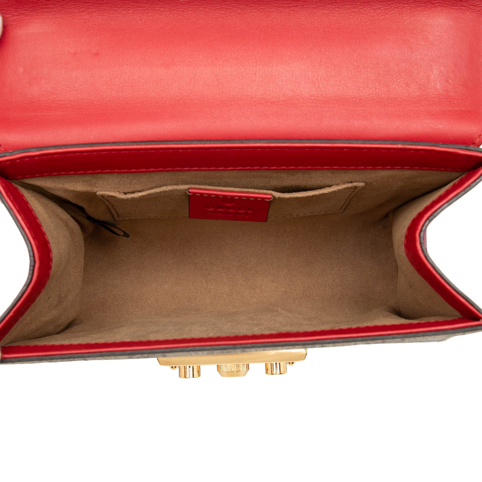 Gucci Small GG Supreme Padlock Crossbody