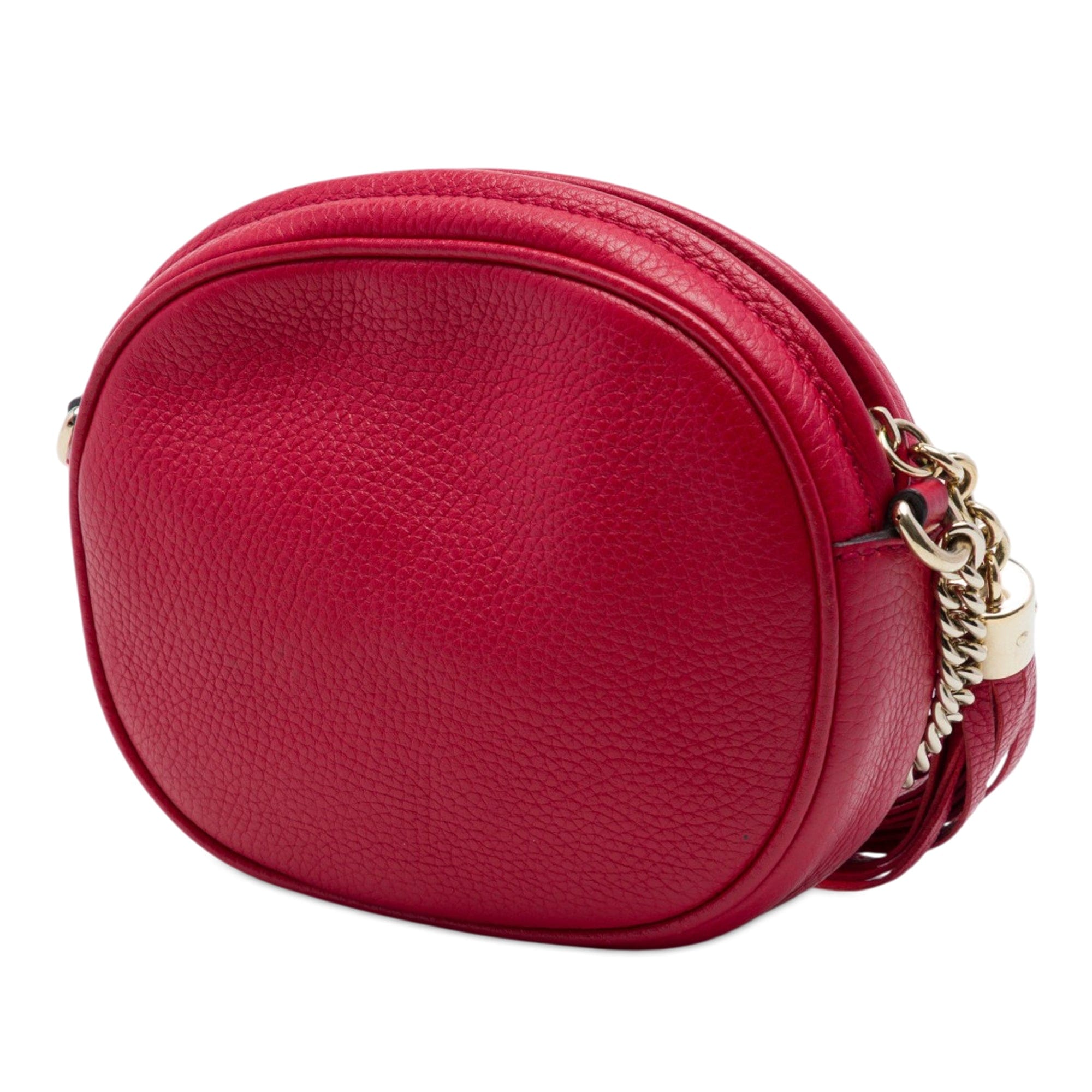 Gucci Mini Pebbled Calfskin Soho Chain Crossbody