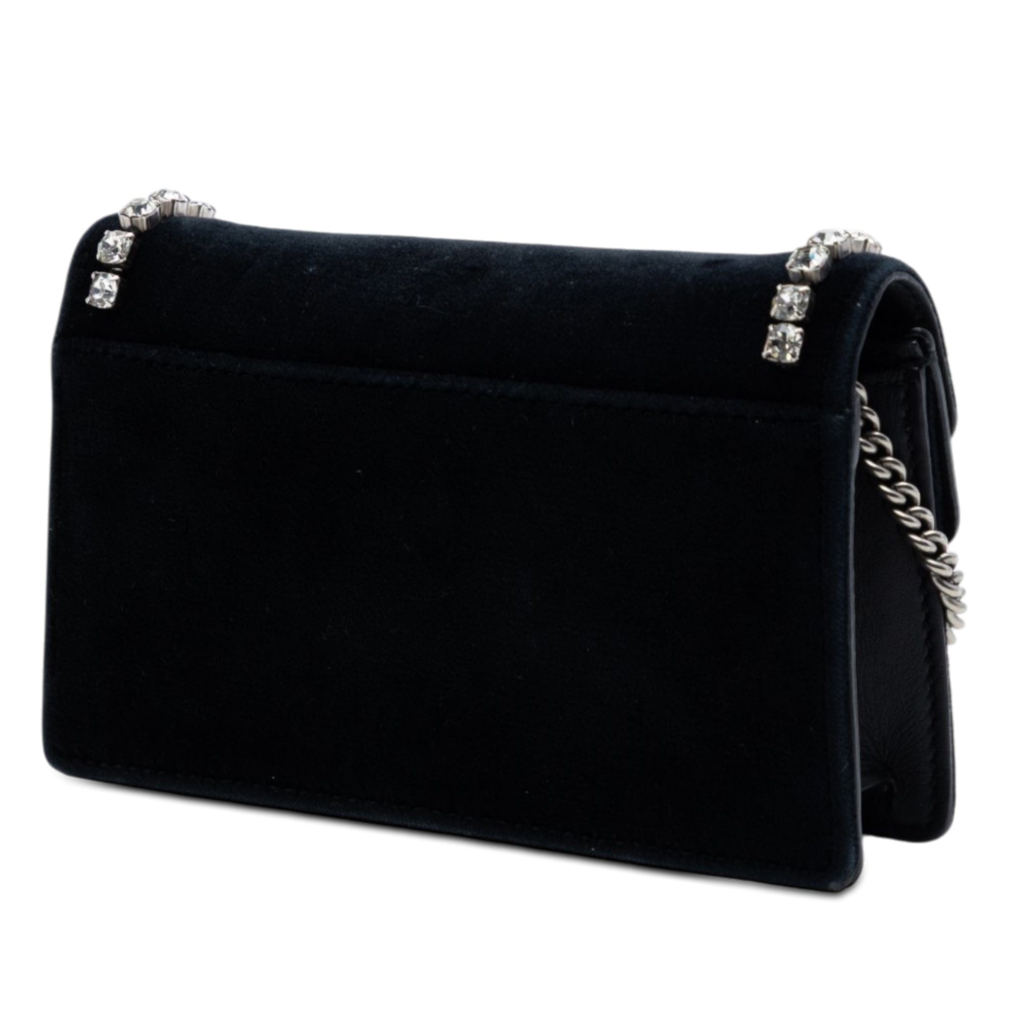 Gucci Mini Crystal Embellished Velvet Dionysus Crossbody