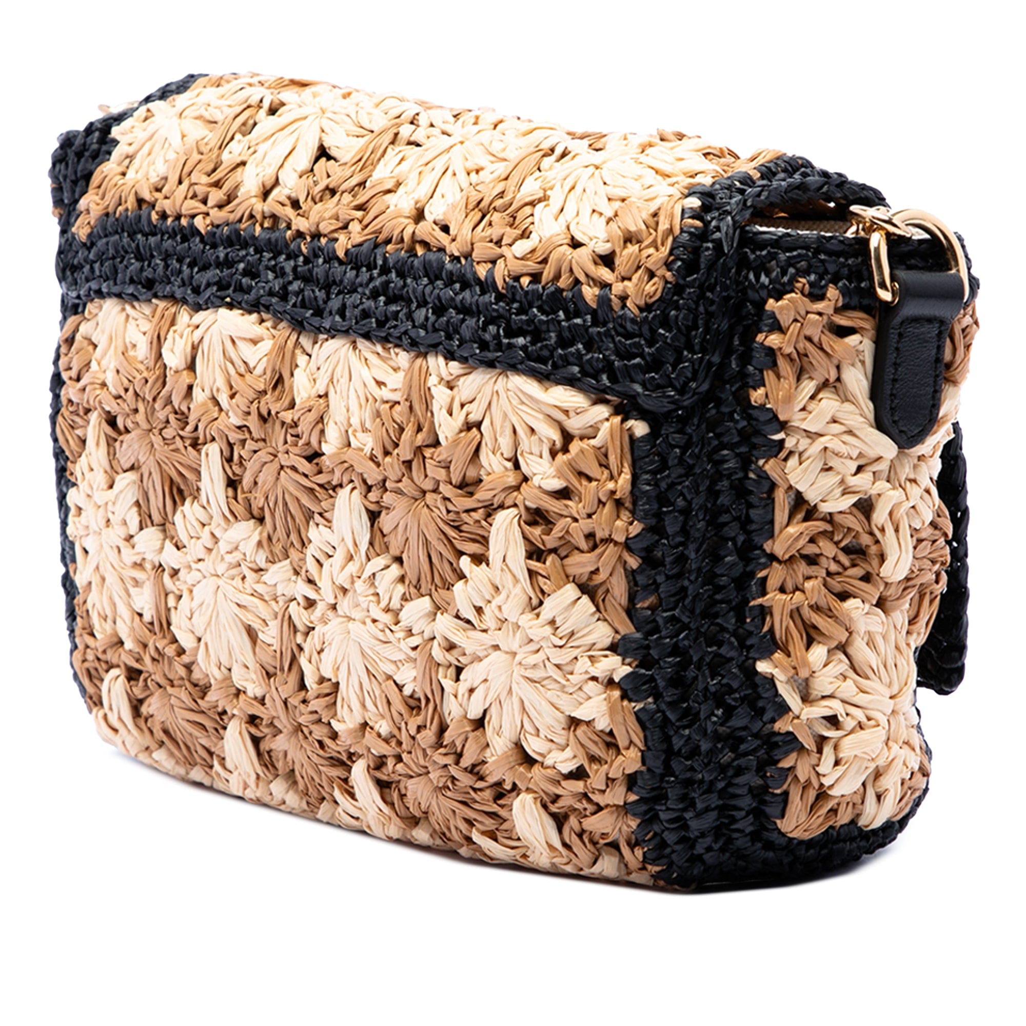 Gucci Small GG Marmont Raffia Crossbody