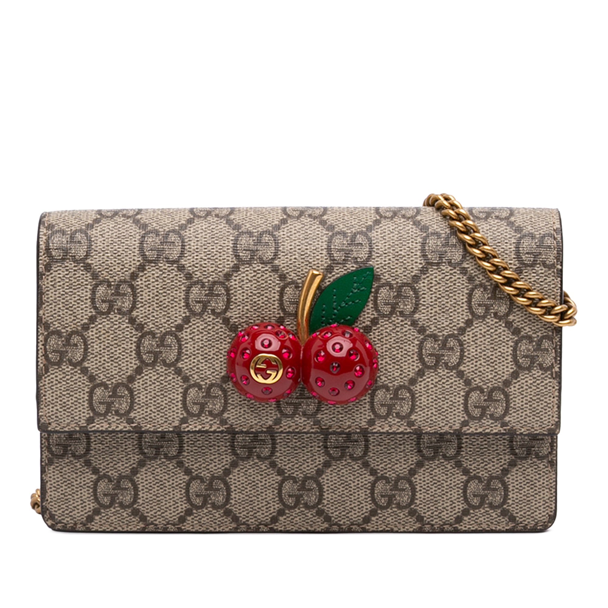 Gucci Mini GG Supreme Cherry Crossbody