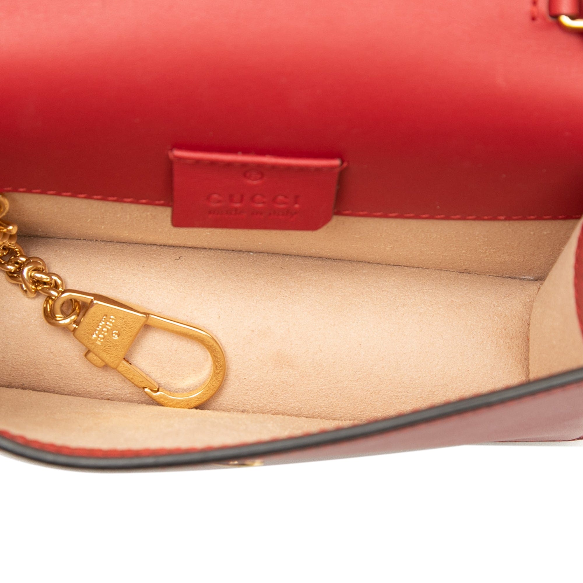 Gucci Super Mini Calfskin Sylvie Chain Crossbody