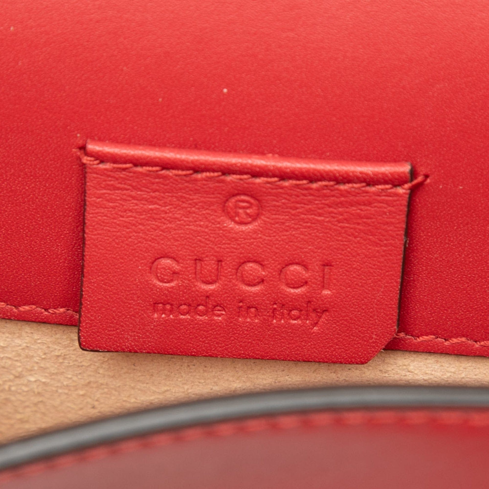 Gucci Super Mini Calfskin Sylvie Chain Crossbody