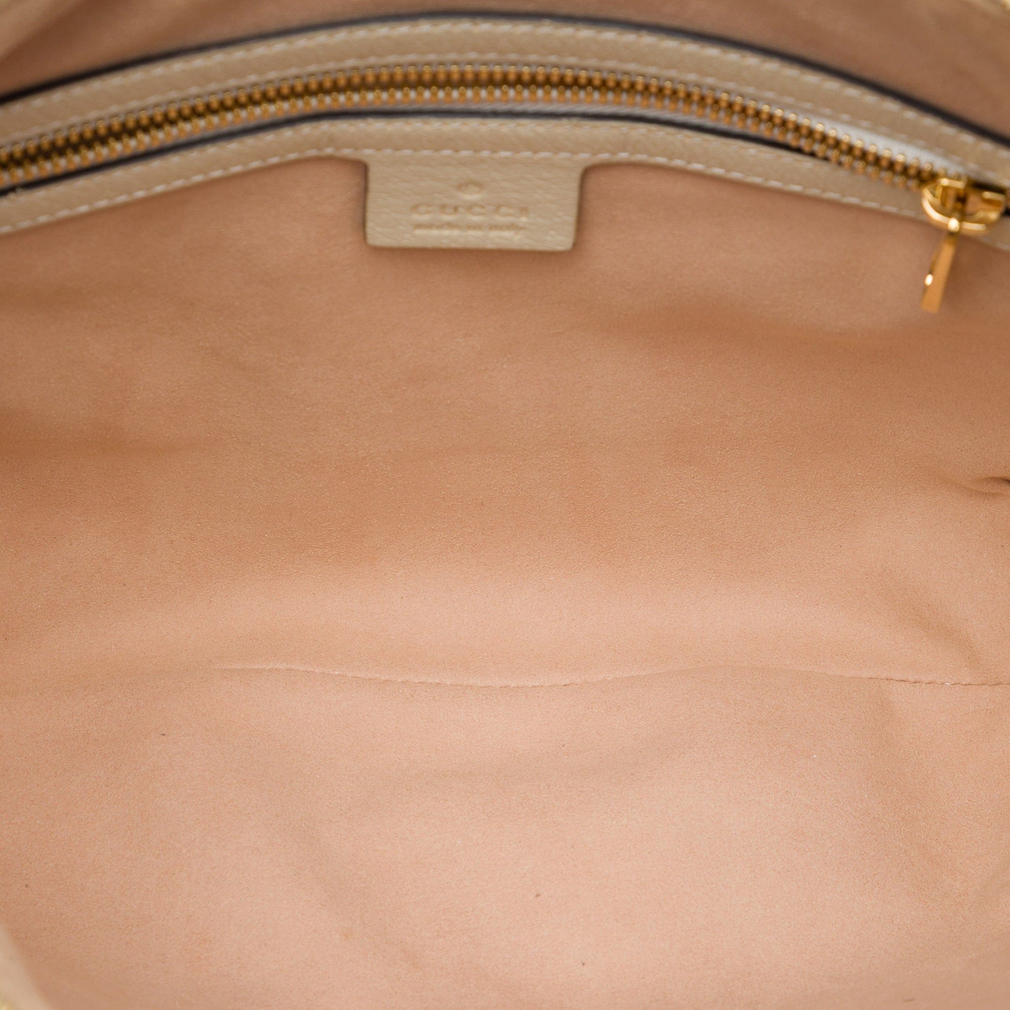 Gucci Small GG Supreme Les Pommes Ophidia Half Moon Crossbody