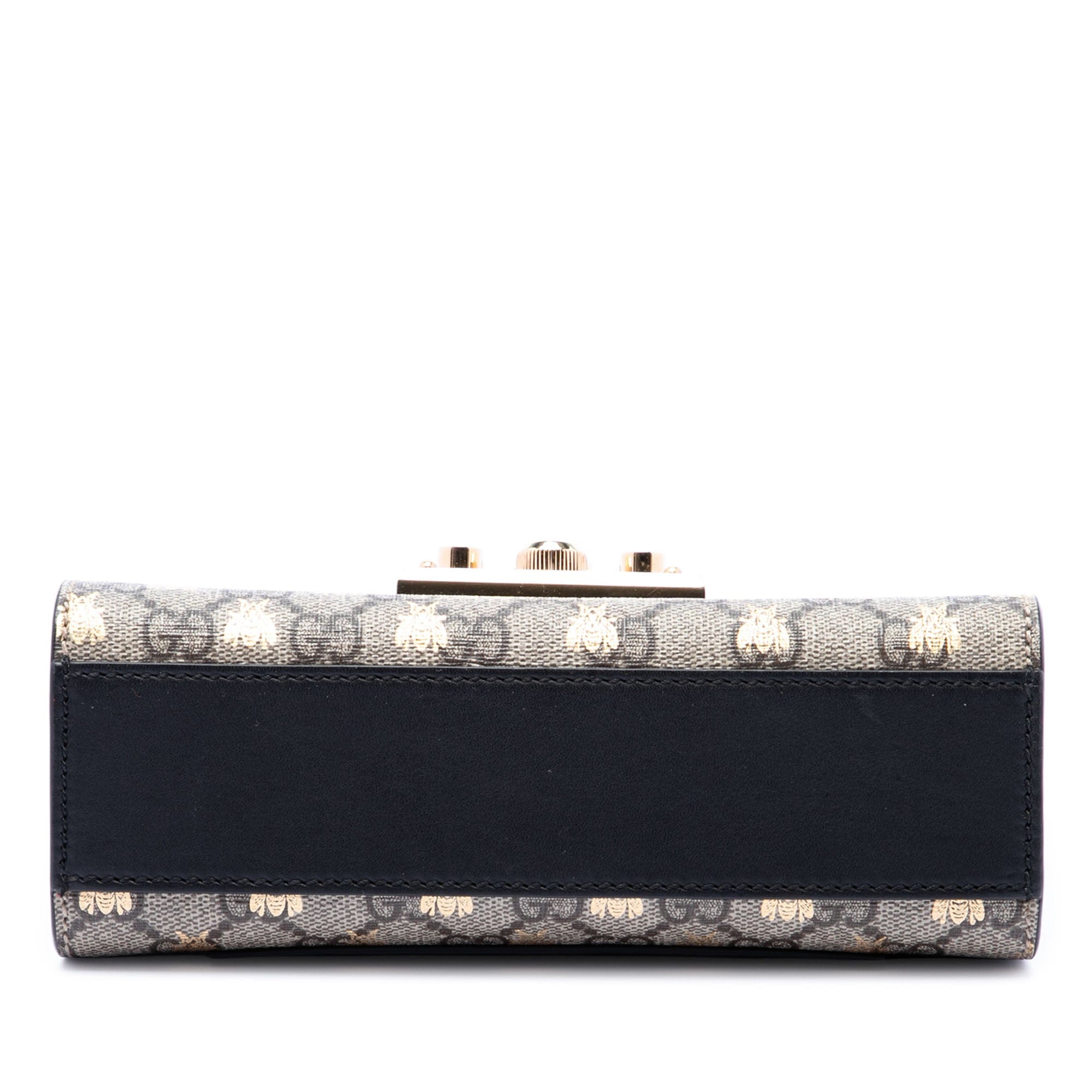 Gucci Small GG Supreme Bee Padlock Crossbody
