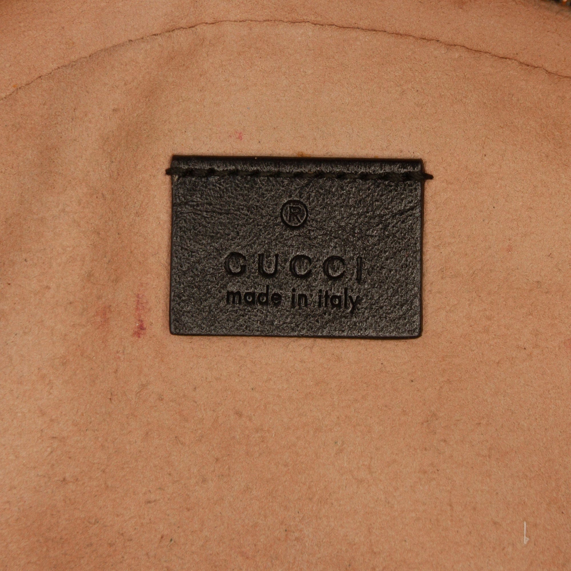Gucci Mini GG Marmont Matelasse Leather Round Crossbody