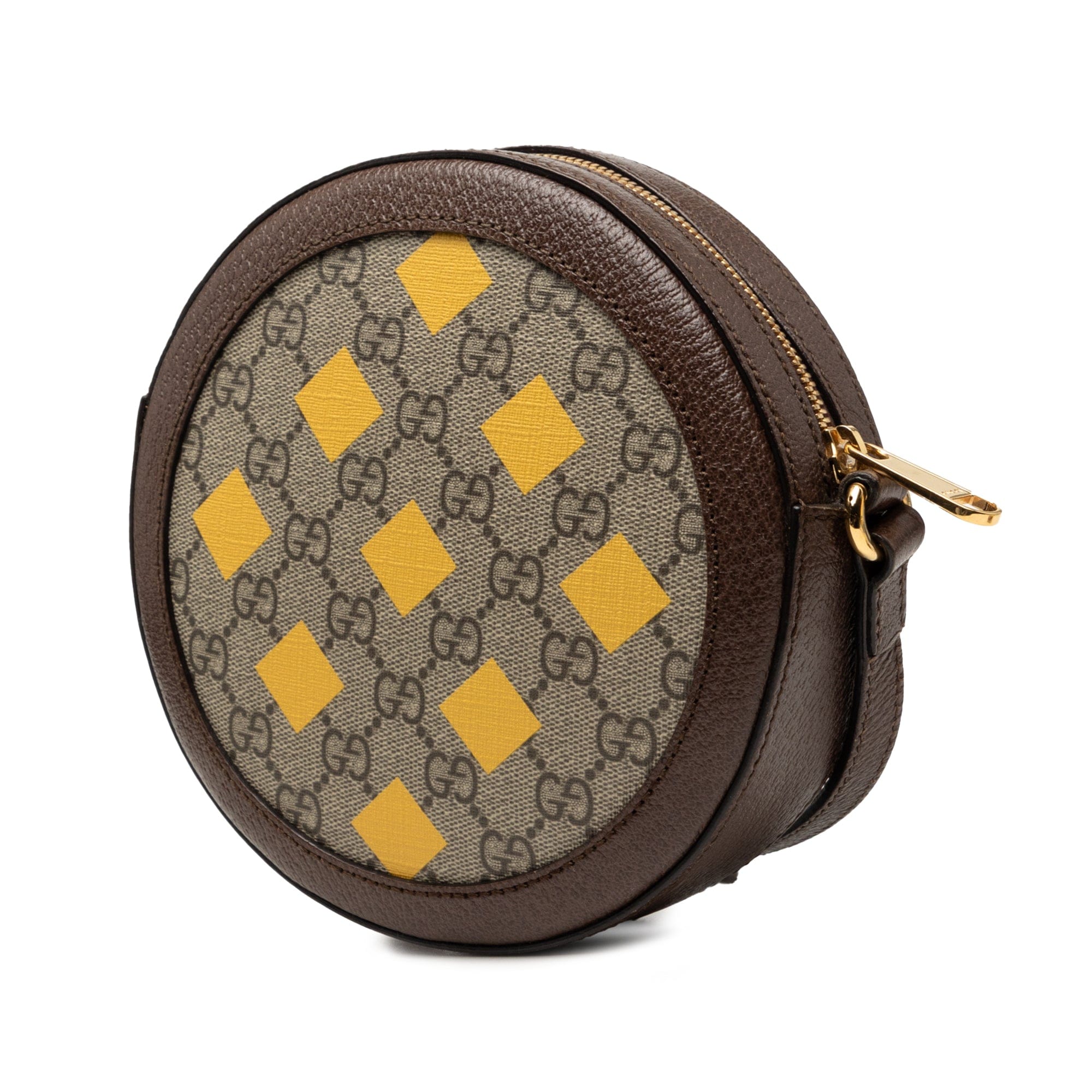 Gucci GG Supreme Web Ophidia Graphic Print Round Crossbody