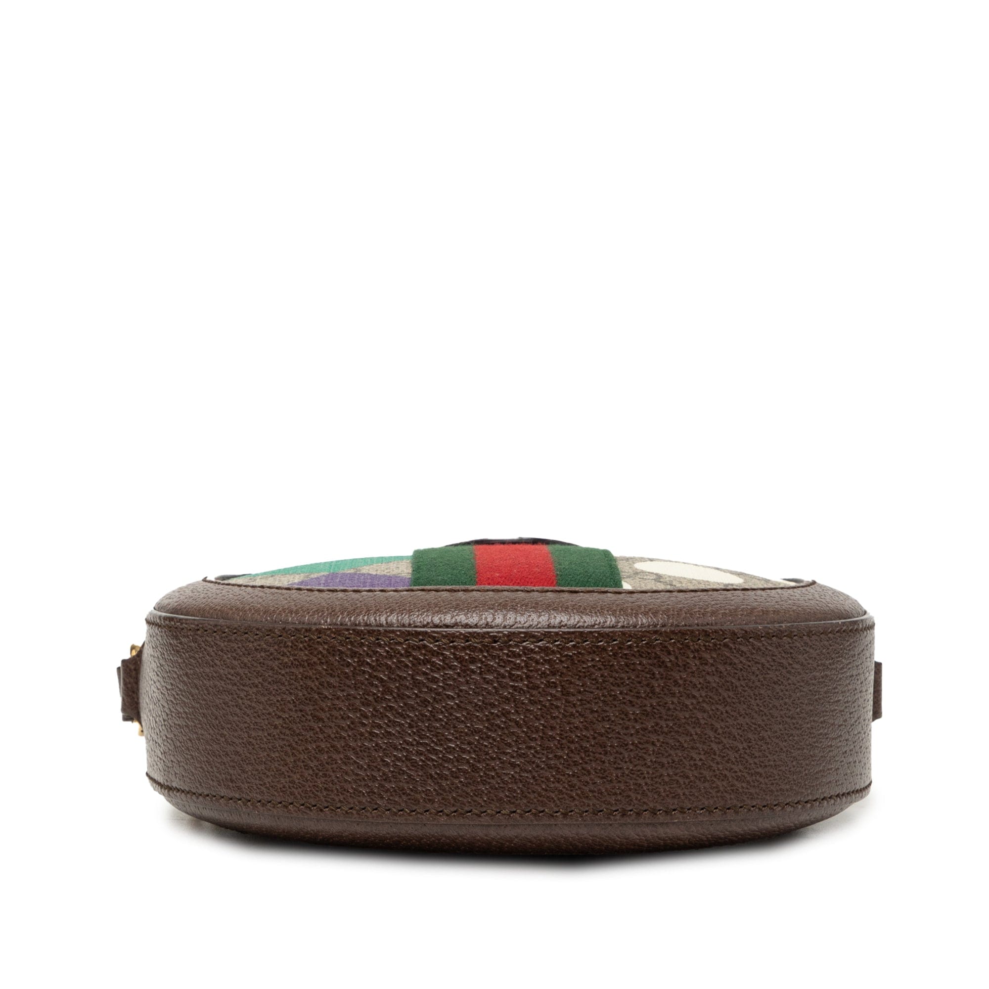 Gucci GG Supreme Web Ophidia Graphic Print Round Crossbody