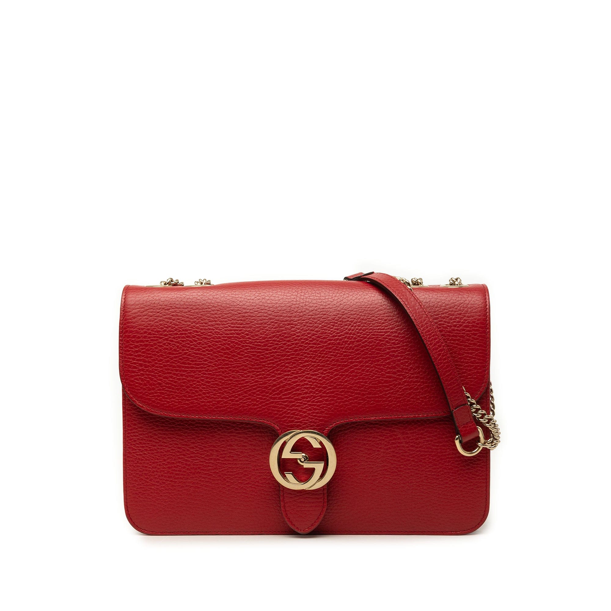 Gucci Medium Dollar Calfskin Interlocking G Crossbody