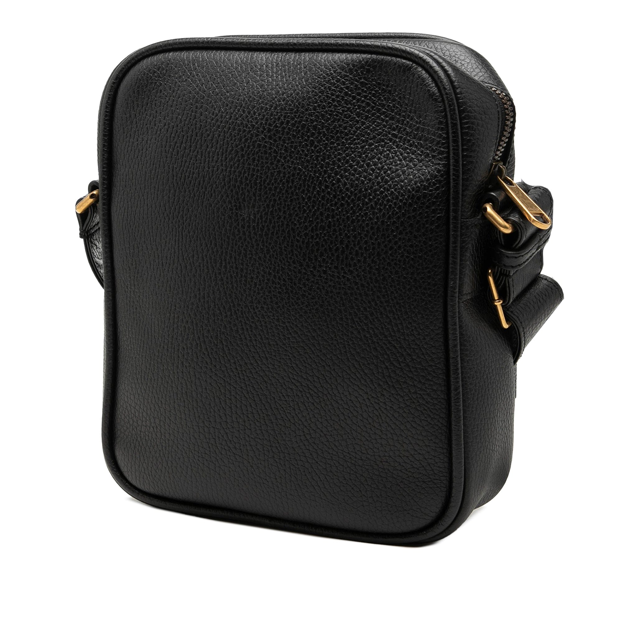 Gucci Grained Calfskin Logo Crossbody