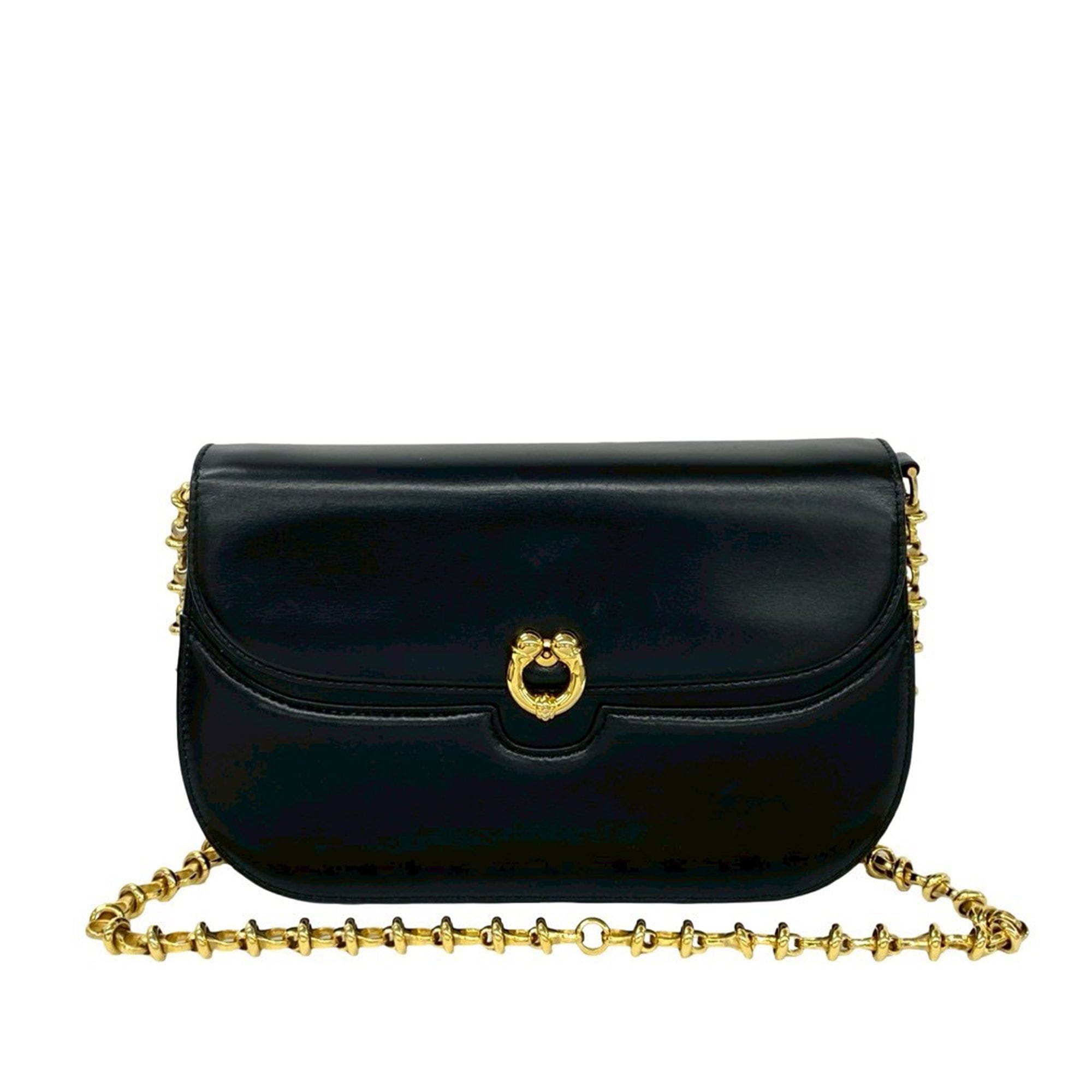Gucci Calfskin Chain Crossbody