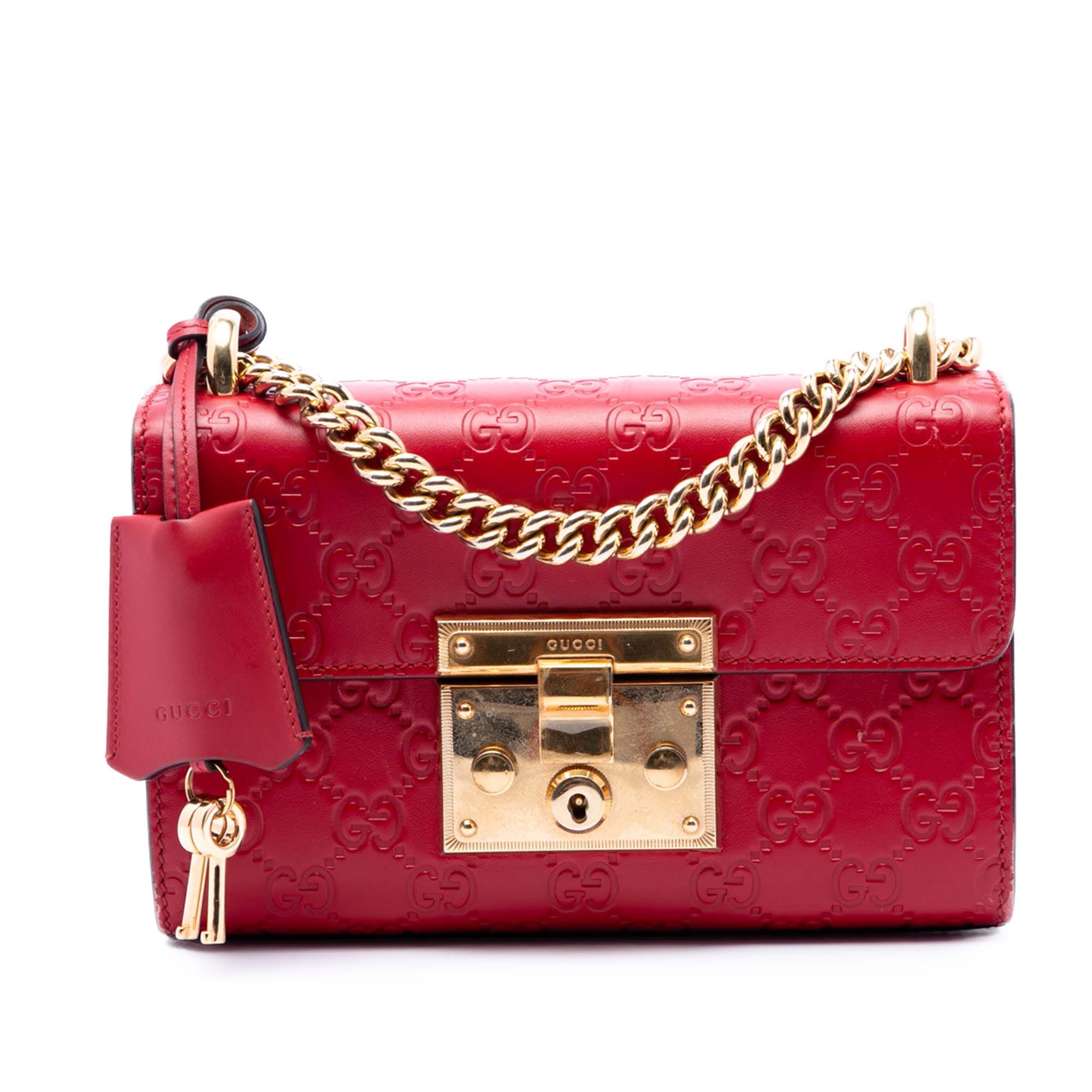 Gucci Small Guccissima Padlock Crossbody