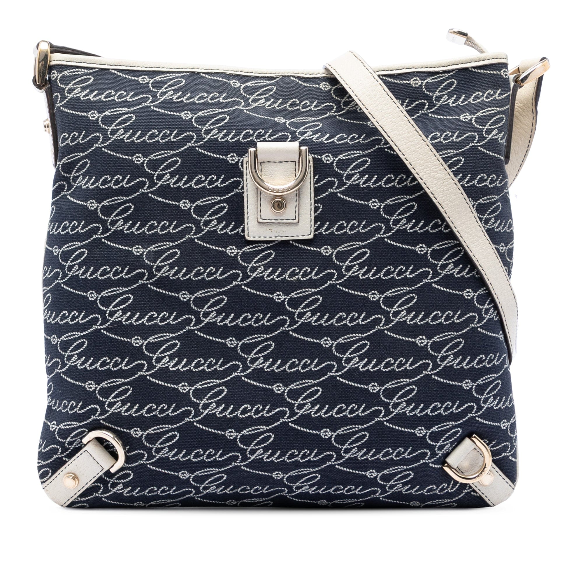 Gucci 85th Anniversary Denim Abbey D Ring Crossbody