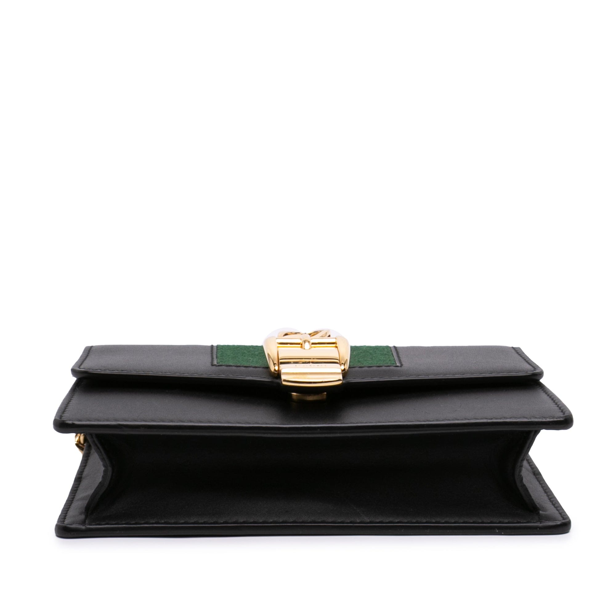 Gucci Super Mini Calfskin Web Sylvie Chain Crossbody