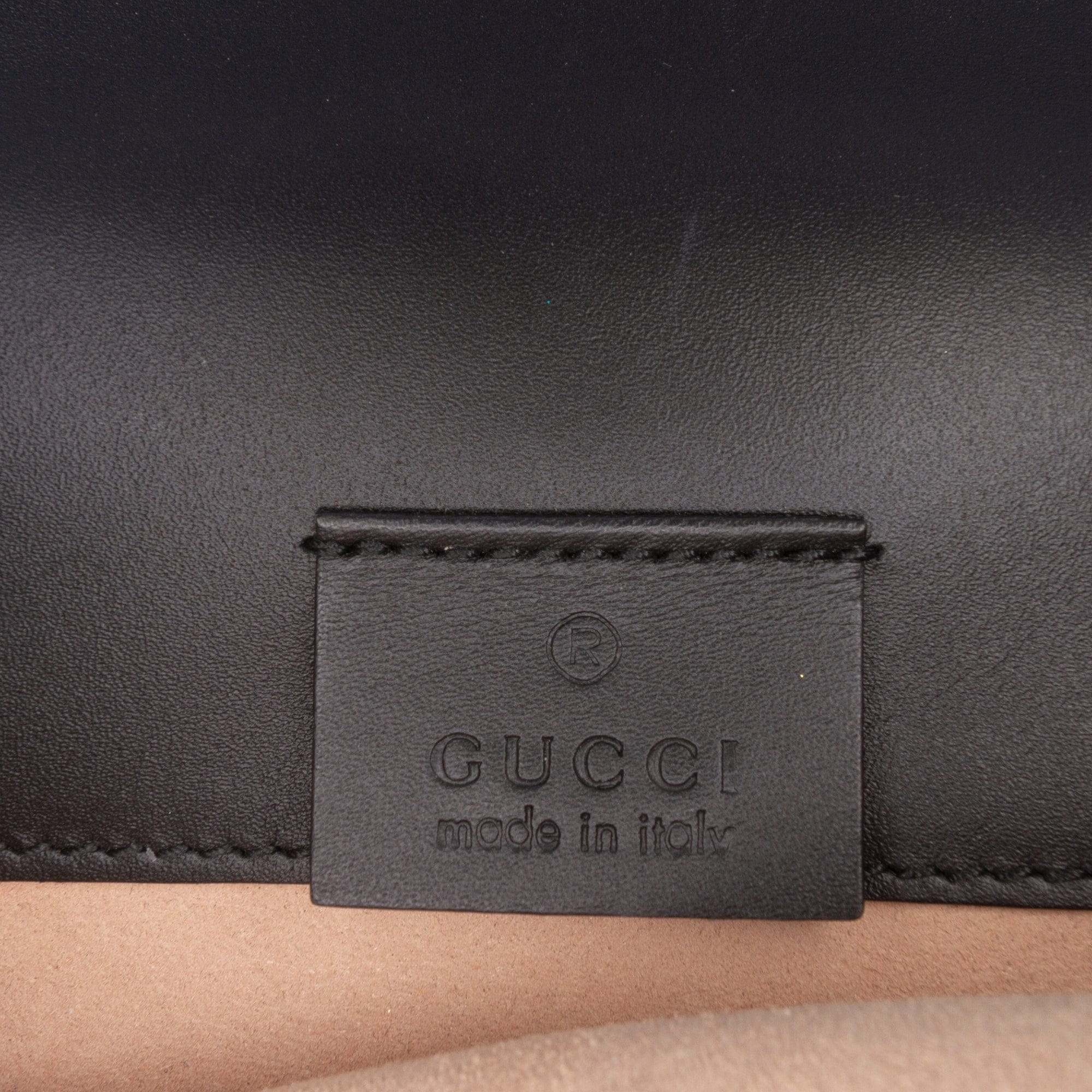 Gucci Super Mini Calfskin Web Sylvie Chain Crossbody