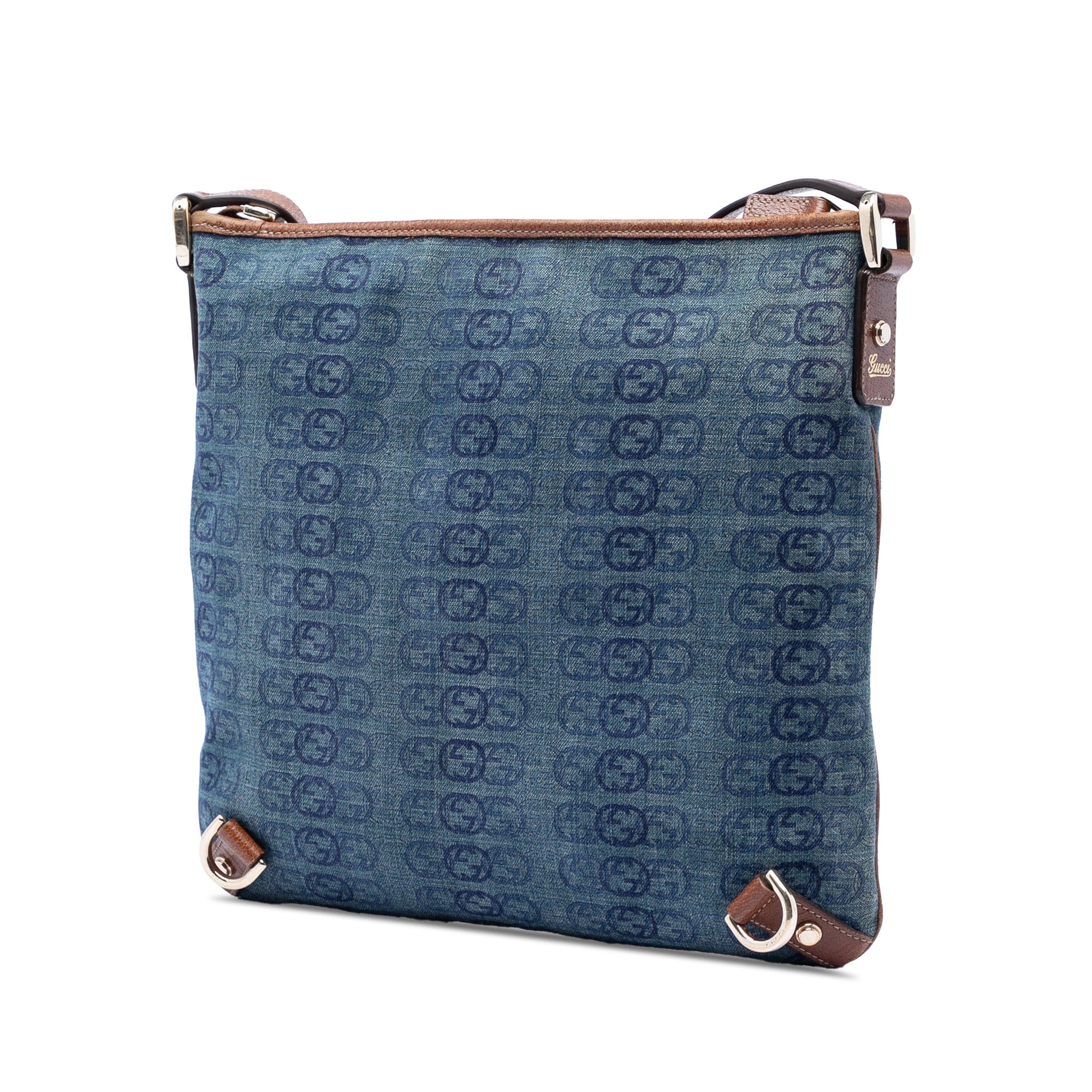 Gucci GG Denim Abbey D Ring Crossbody