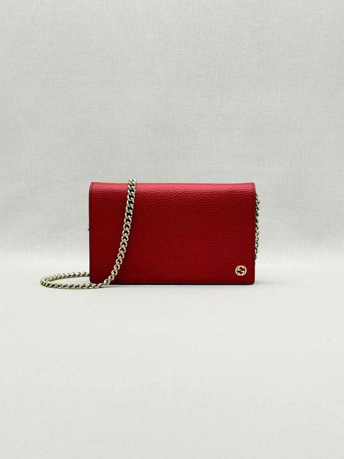 Gucci Betty Wallet On Chain Red Crossbody