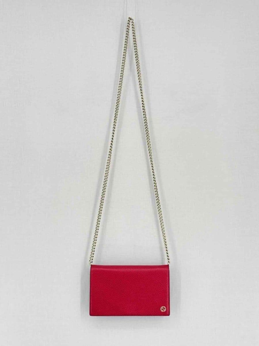 Gucci Betty Wallet On Chain Red Crossbody