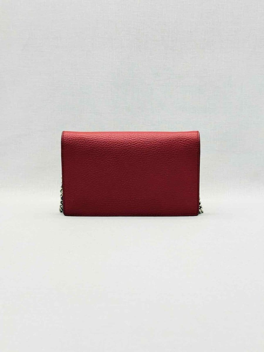 Gucci Betty Wallet On Chain Red Crossbody