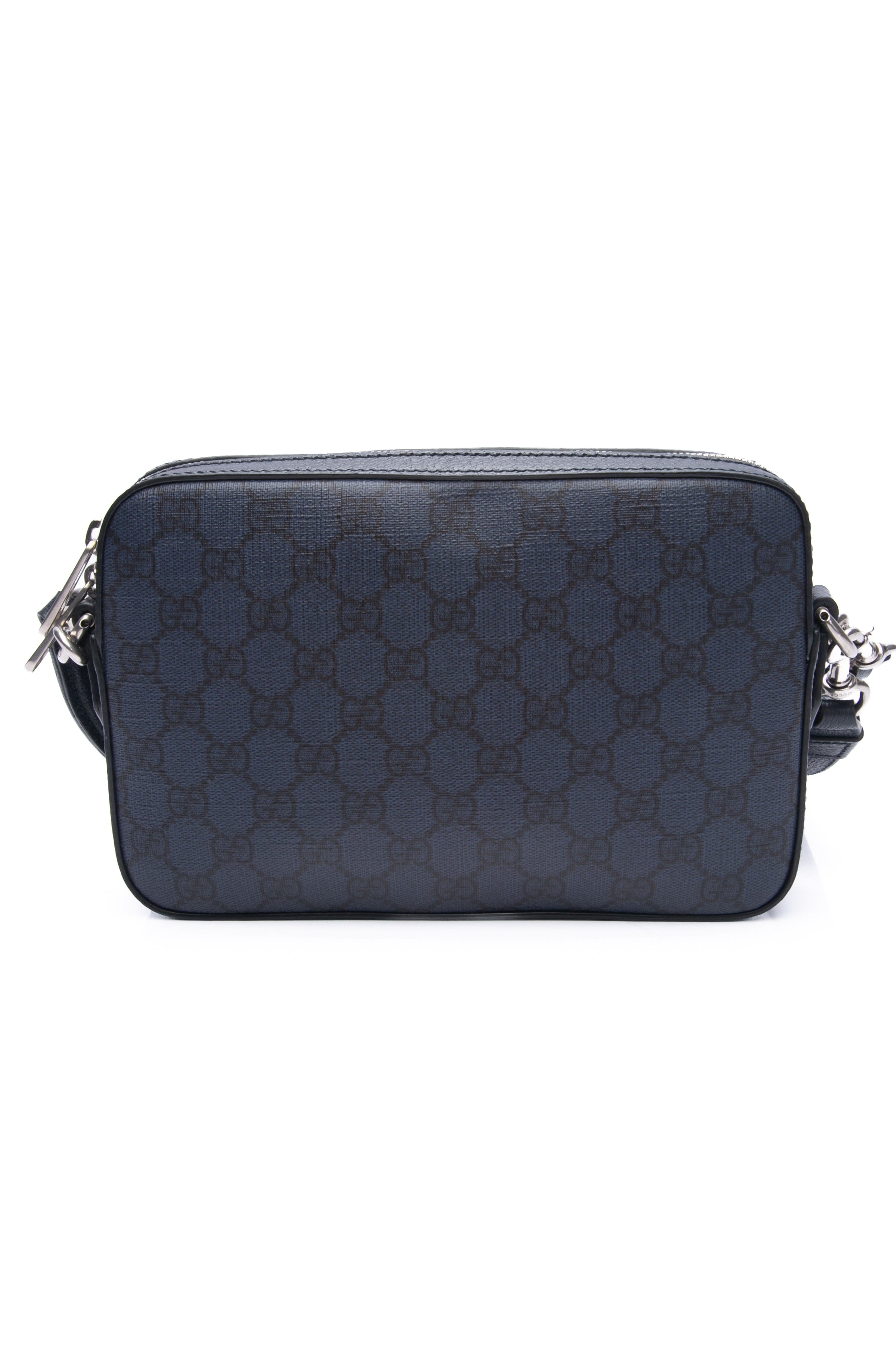 GUCCI GG Ophidia Blue and Black Supreme Canvas Crossbody Bag