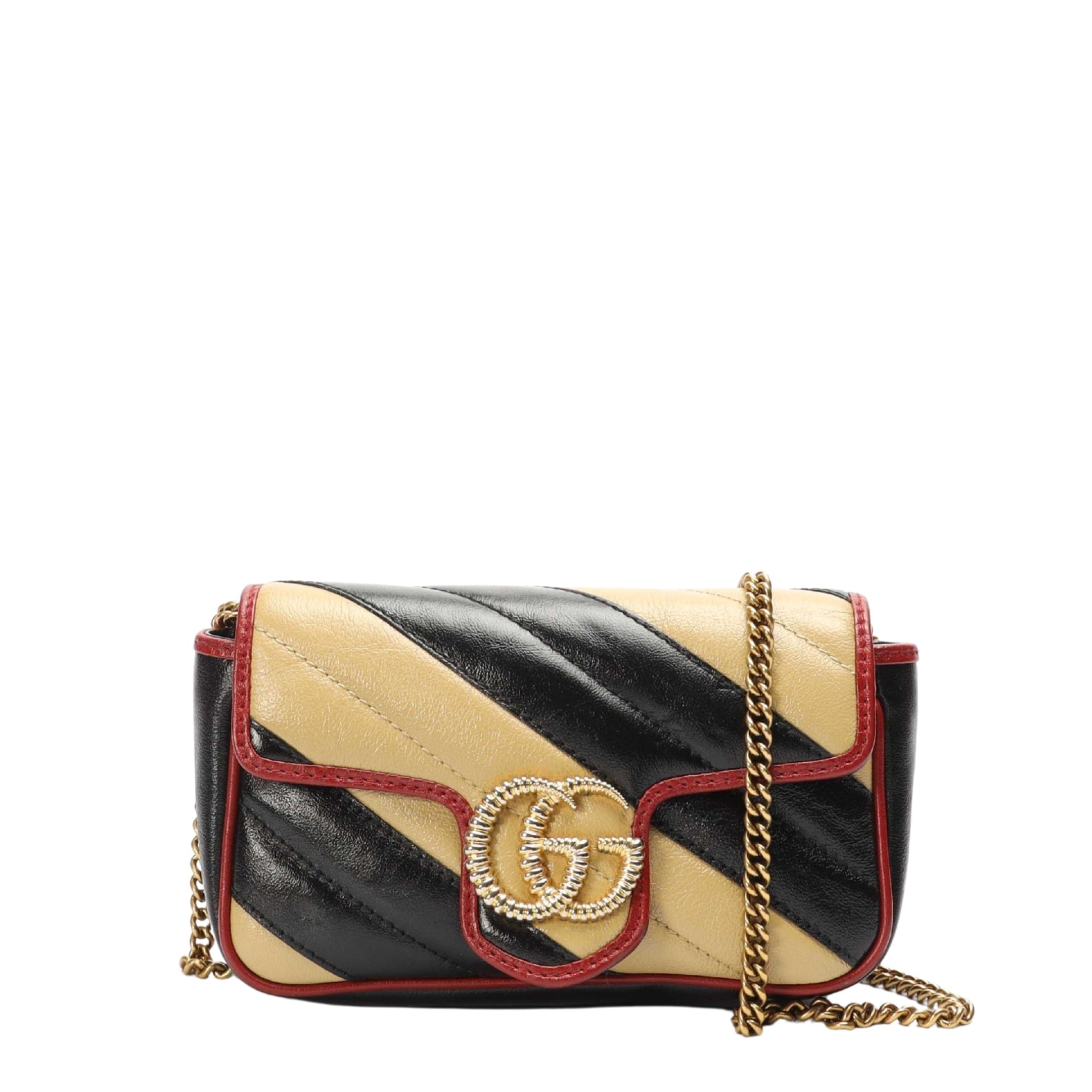 Gucci Multicolor GG Marmont Chain Mini Crossbody Bag
