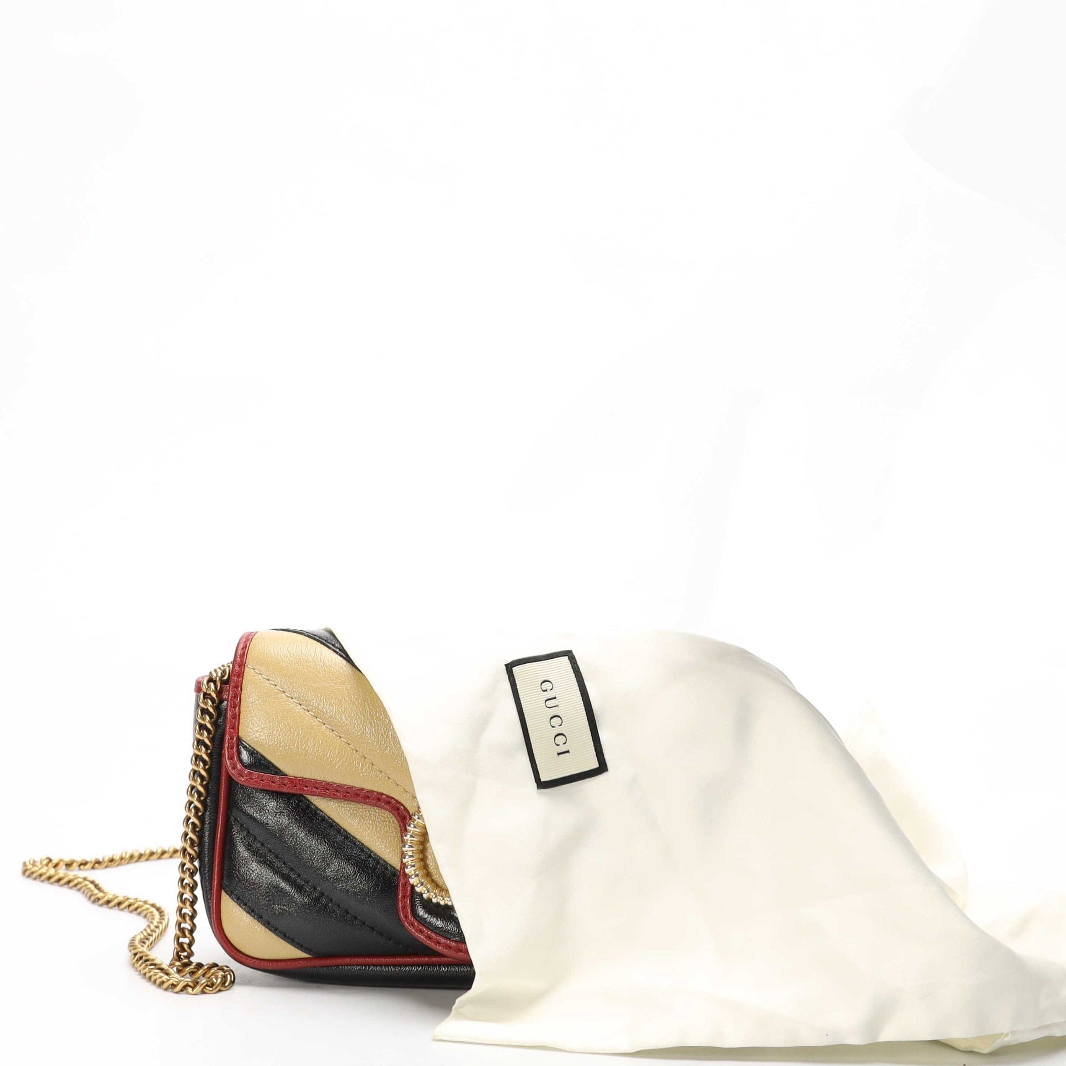 Gucci Multicolor GG Marmont Chain Mini Crossbody Bag