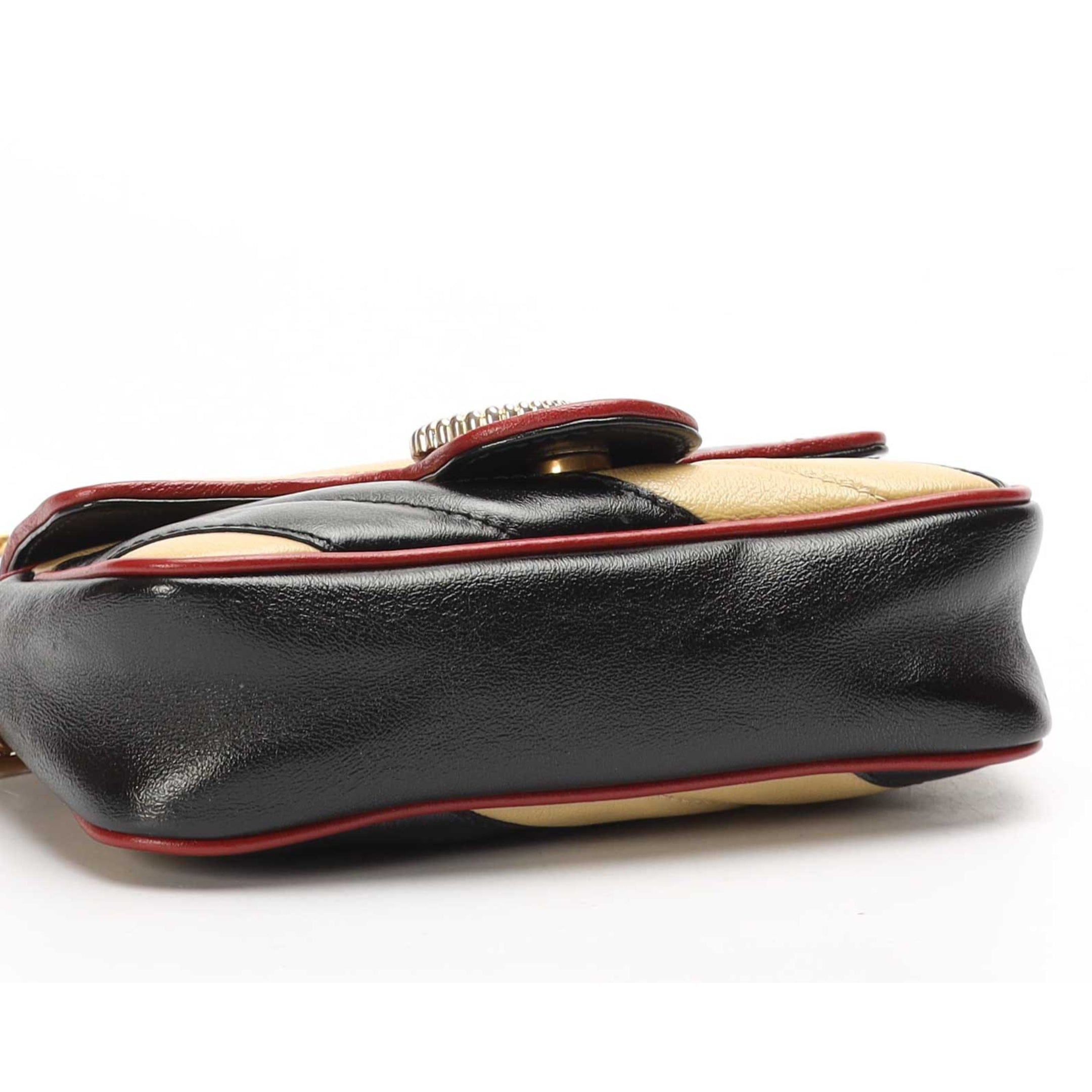 Gucci Multicolor GG Marmont Chain Mini Crossbody Bag