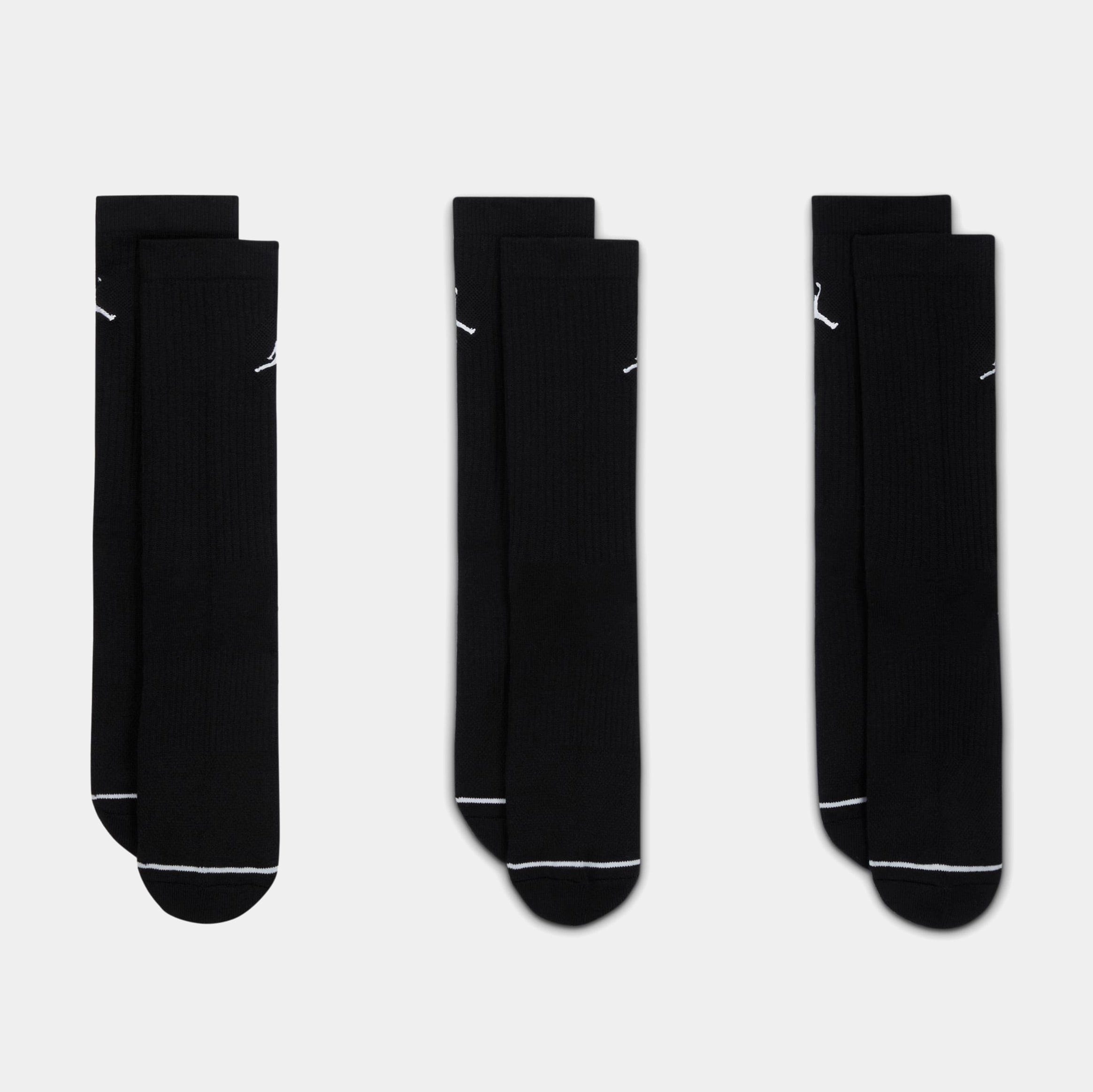 Air Jordan Everyday Crew Mens Socks (Black/White)