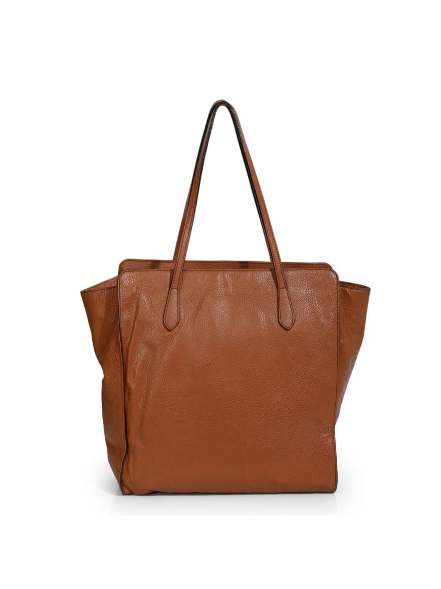 Gucci Interlocking Tan G Dollar Tote One Size