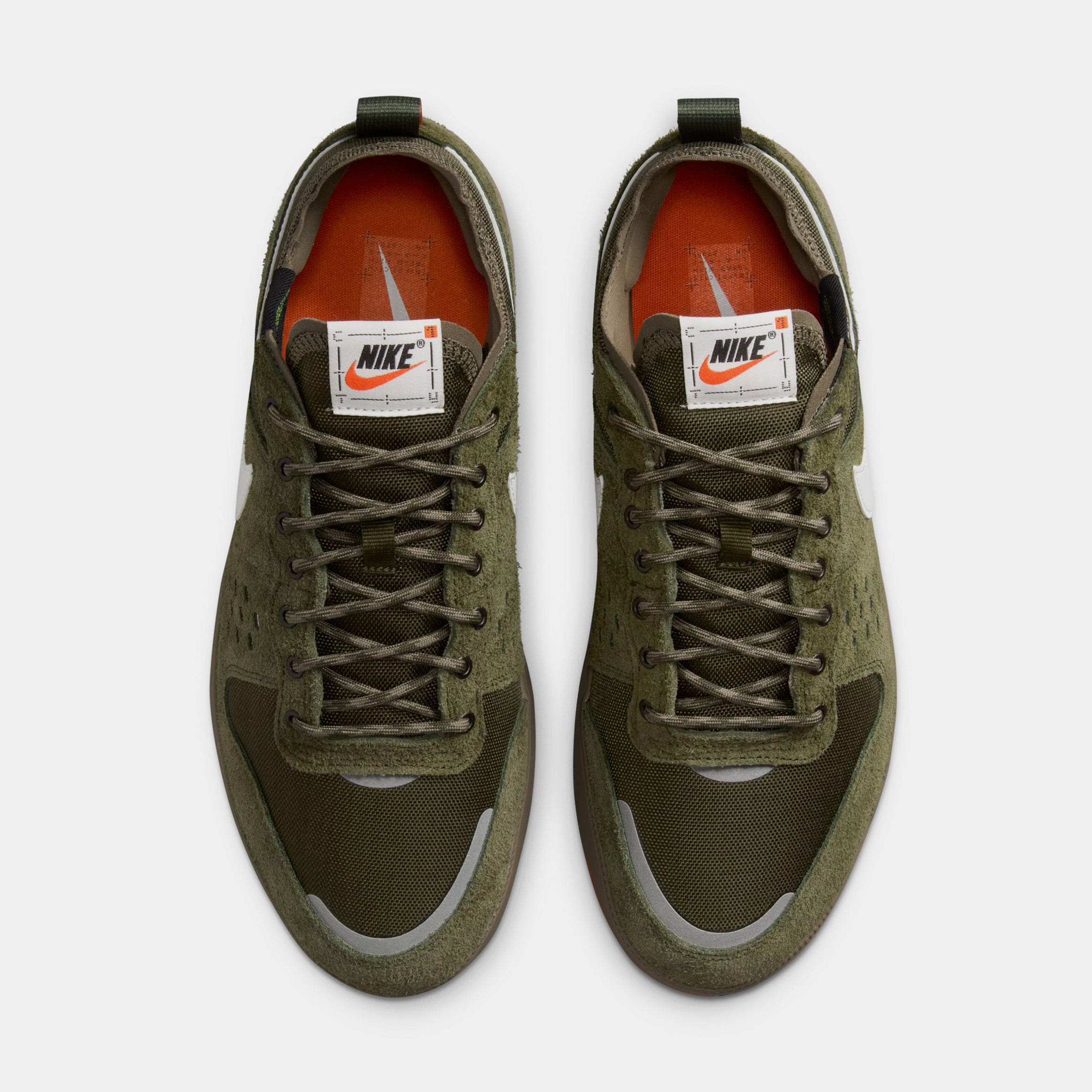 Nike C1TY Premium Cordura Mens Running Shoes (Rough Green/Summit White/Electro Orange)