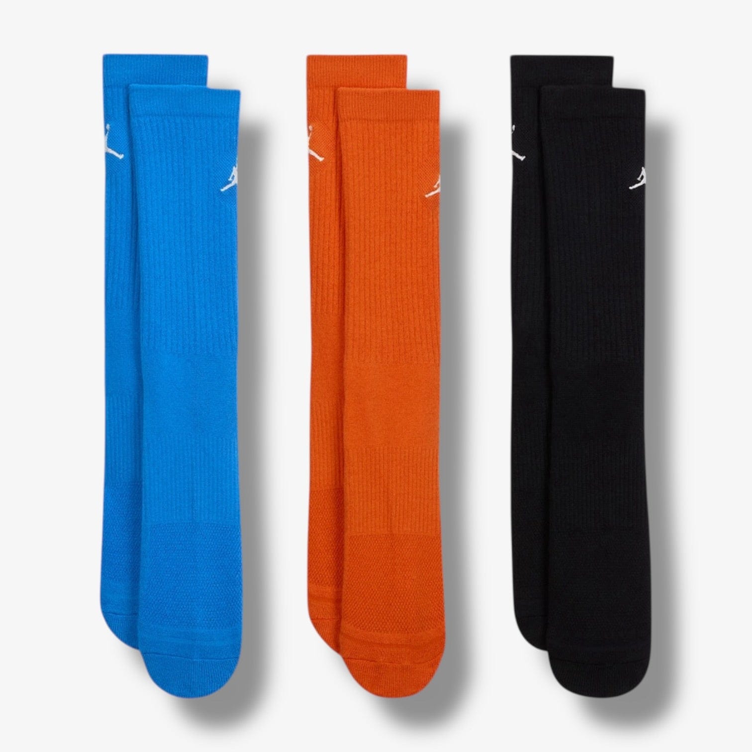 Air Jordan Jordan Everyday Crew Socks 3 Pack Blue Orange Black DX9632 - 927