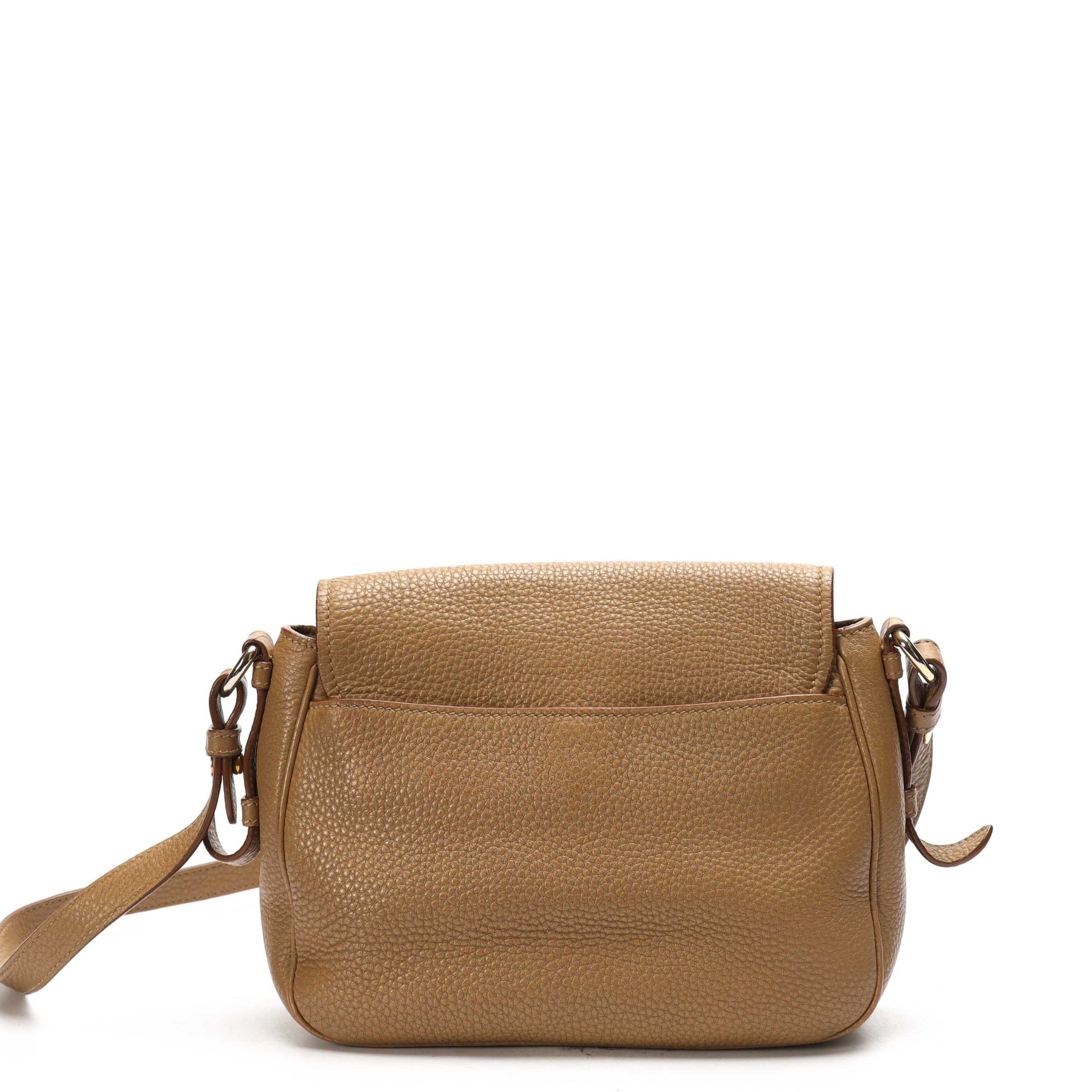 Prada Brown Vitello Daino Crossbody Bag