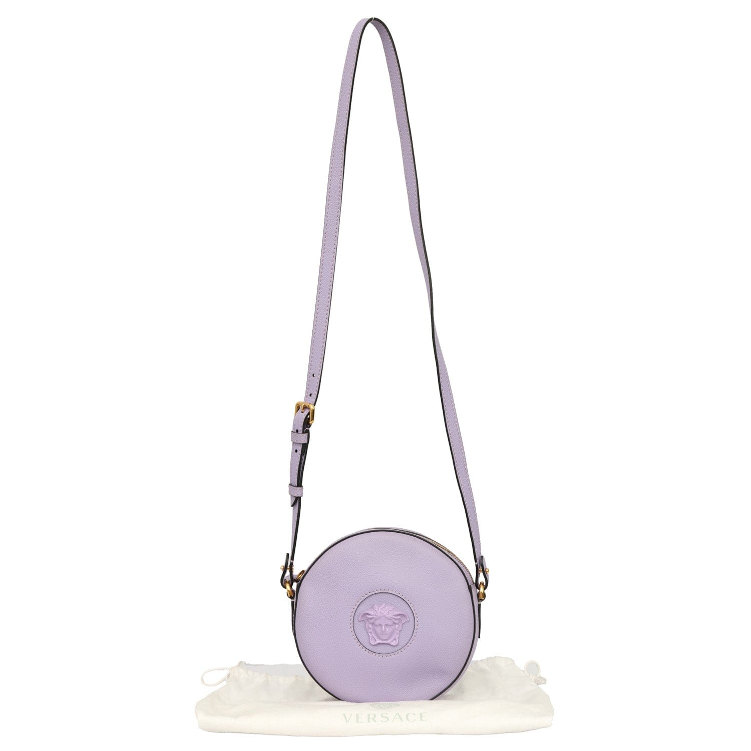 VERSACE ROUND DISCO CAMERA CASE CROSSBODY BAG